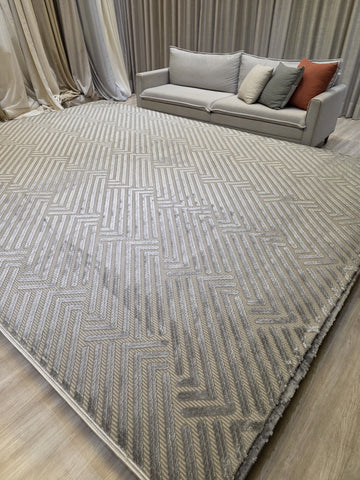 TAPETE GEOMETRIC TURCO CINZA 300X400 última peça|| Promo Especial Dia Das Mães