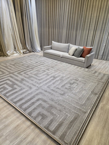 TAPETE NACIONAL GEOMETRIC CINZA 300X400 última peça|| Promo Especial Dia Das Mães
