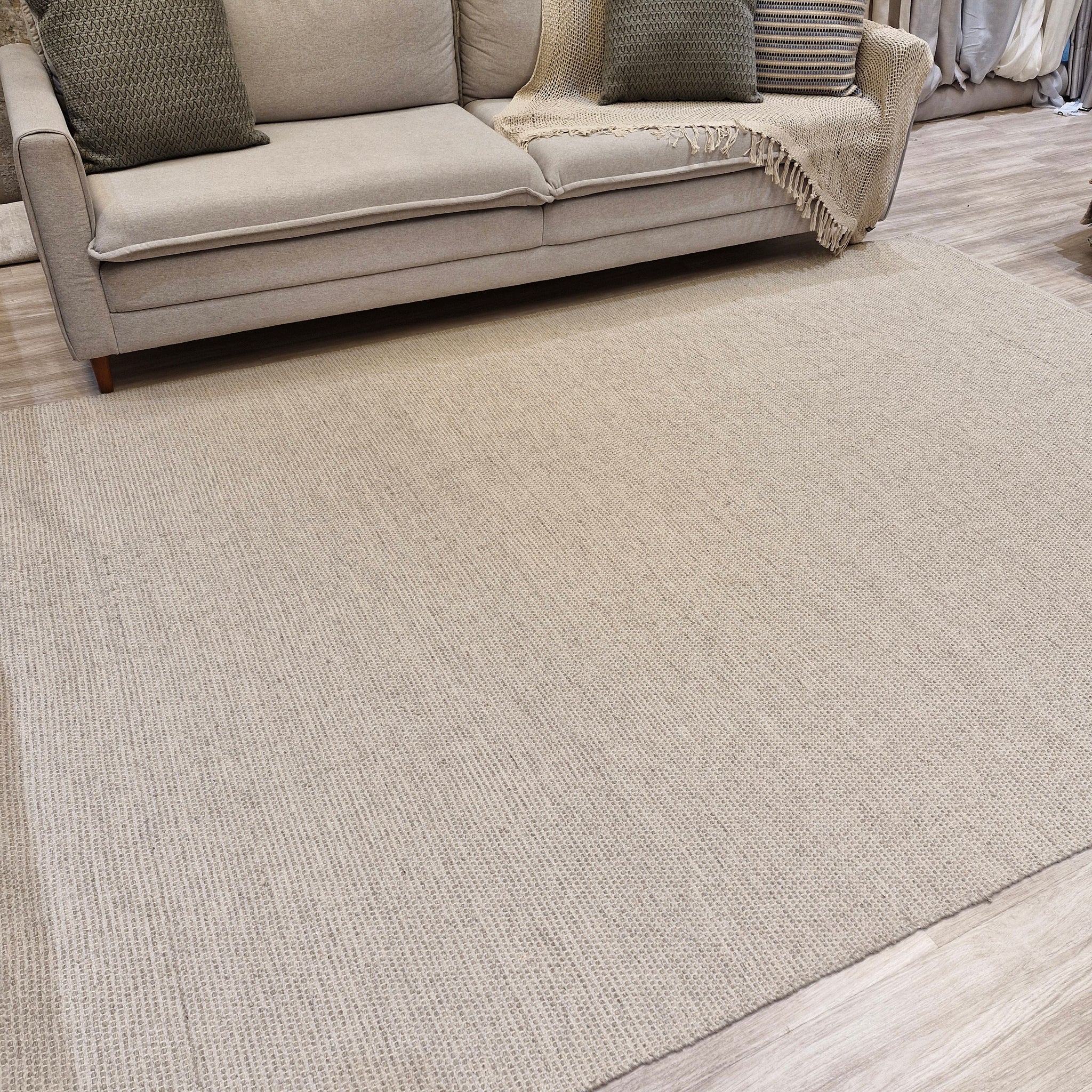 Tapete Cal Light Beige | Tapete em Tear Manufaturado