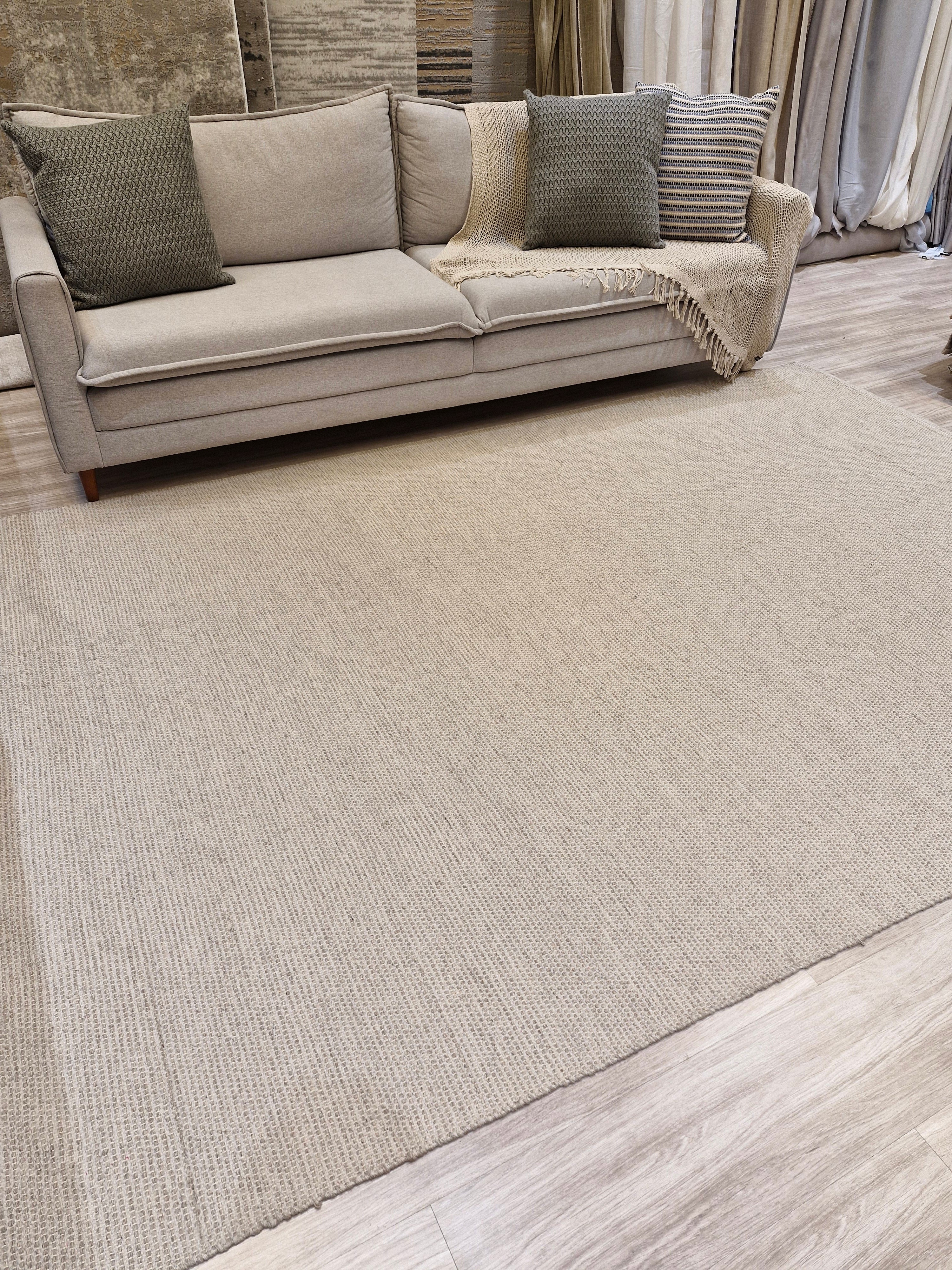 Tapete Cal Light Beige | Tapete em Tear Manufaturado