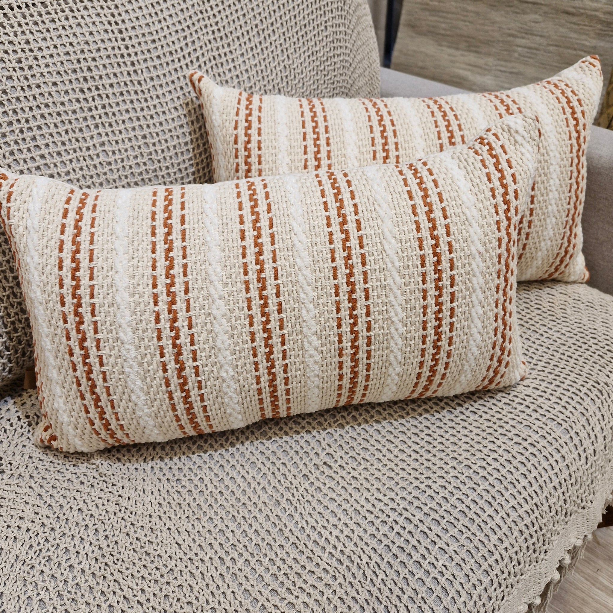 Almofada Bordada Linho Colorido 35cmX58cm