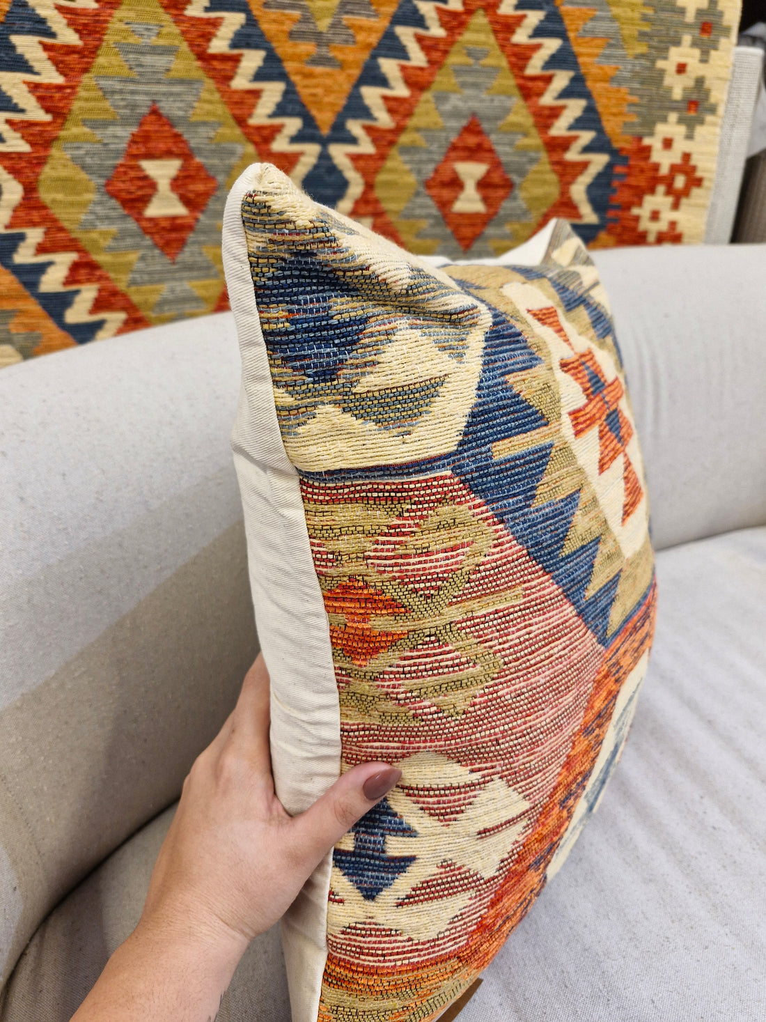 Almofada Decorativa Rav1004 Padrão 47cmX47cm | Coleção Kilim