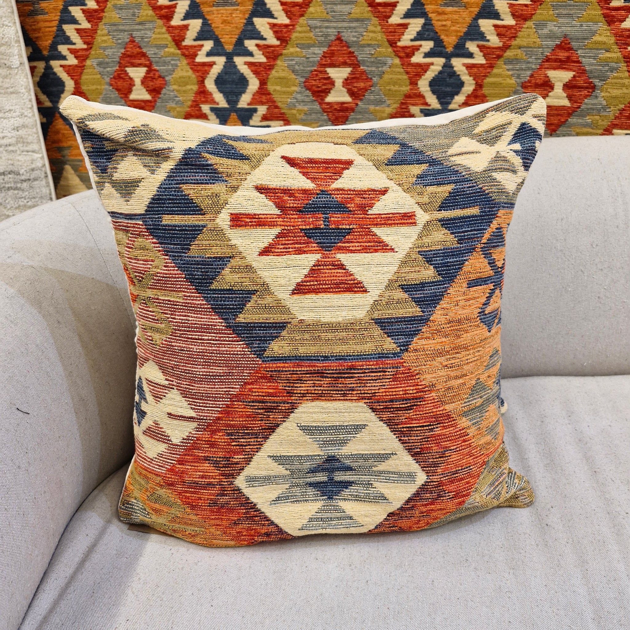 Almofada Decorativa Rav1004 Padrão 47cmX47cm | Coleção Kilim