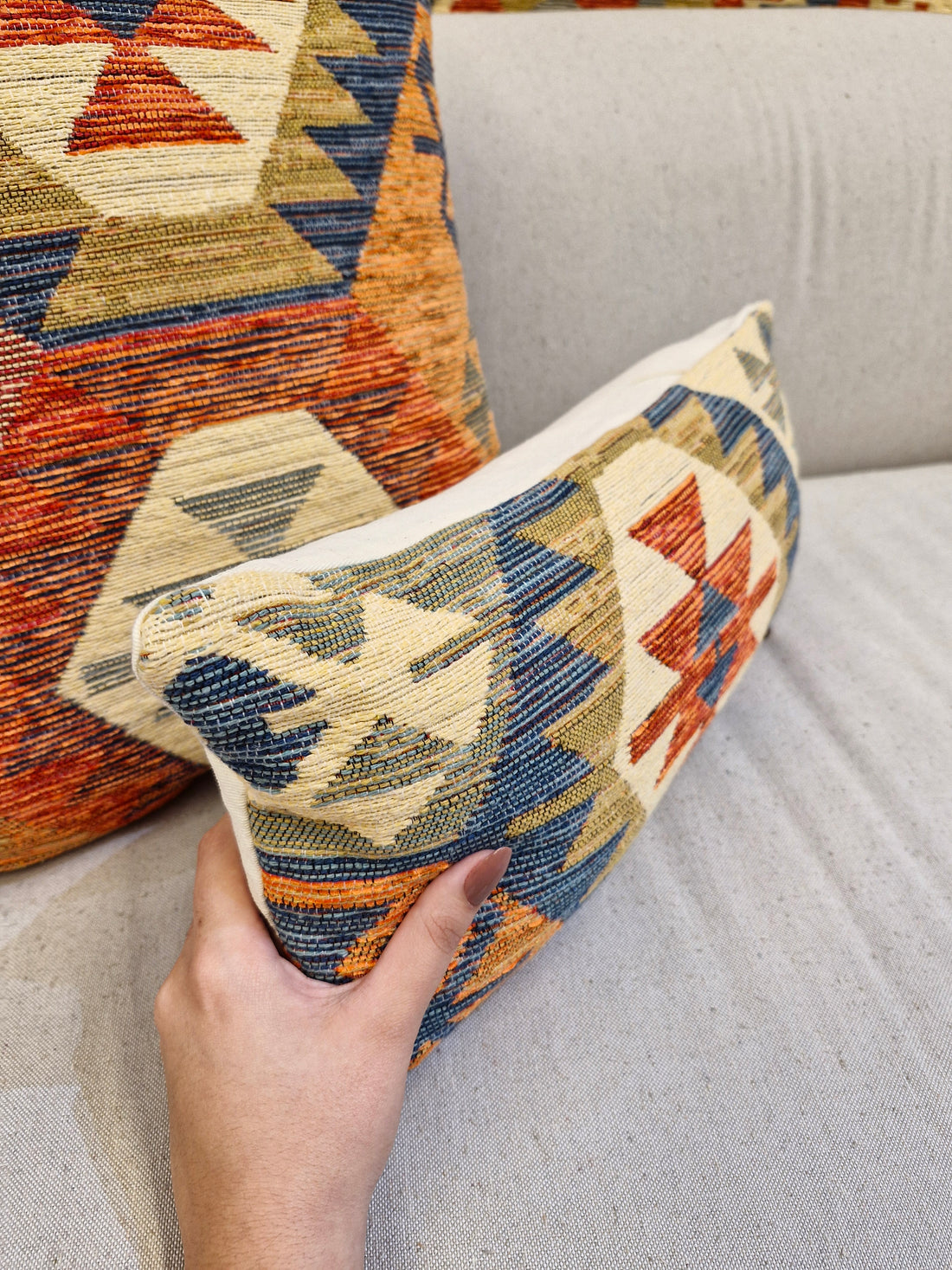 Almofada Decorativa Rav1004 Pequena 47cmX23cm | Coleção Kilim