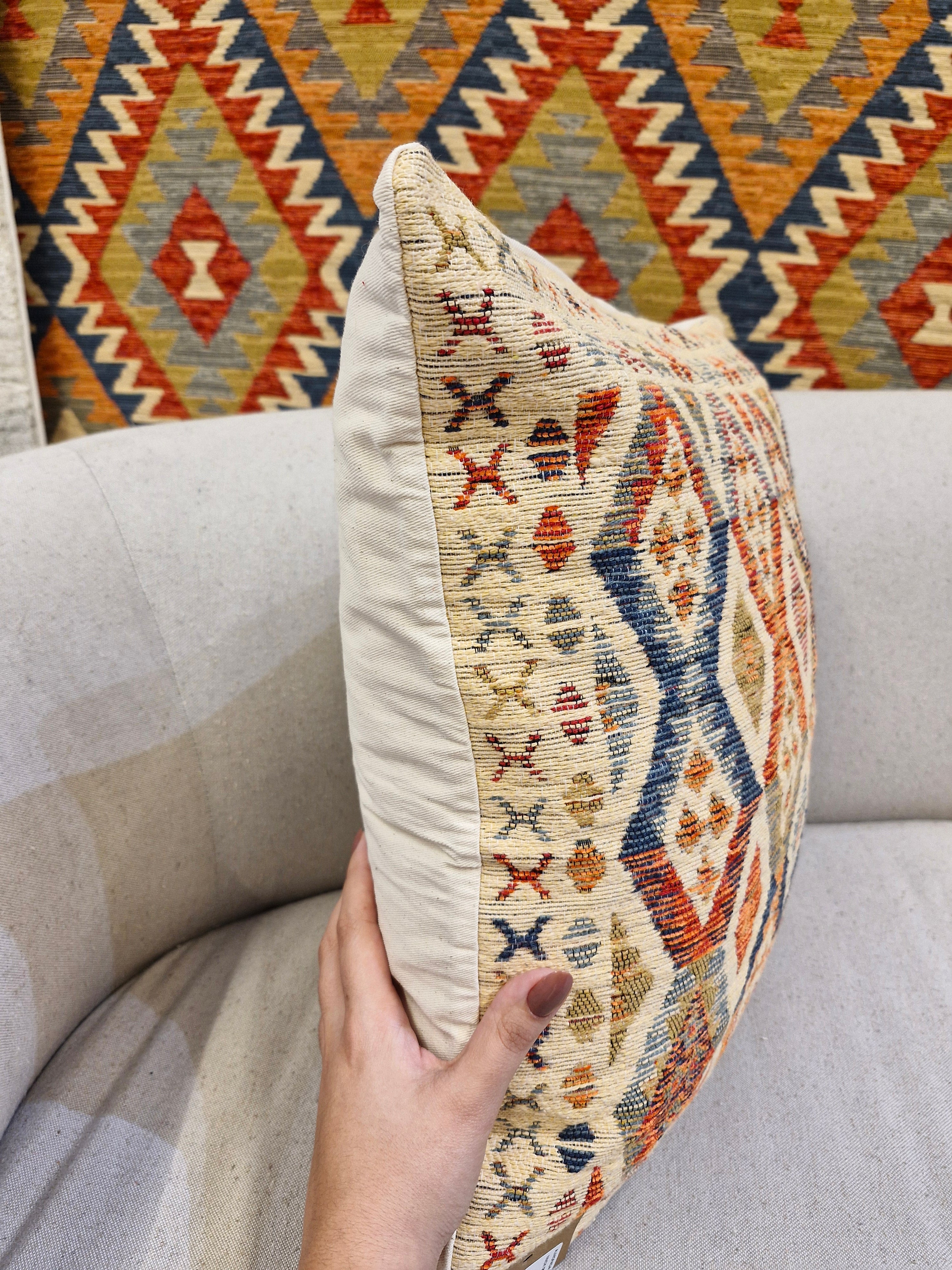 Almofada Decorativa Rav1001 Padrão 47cmX47cm | Coleção Kilim