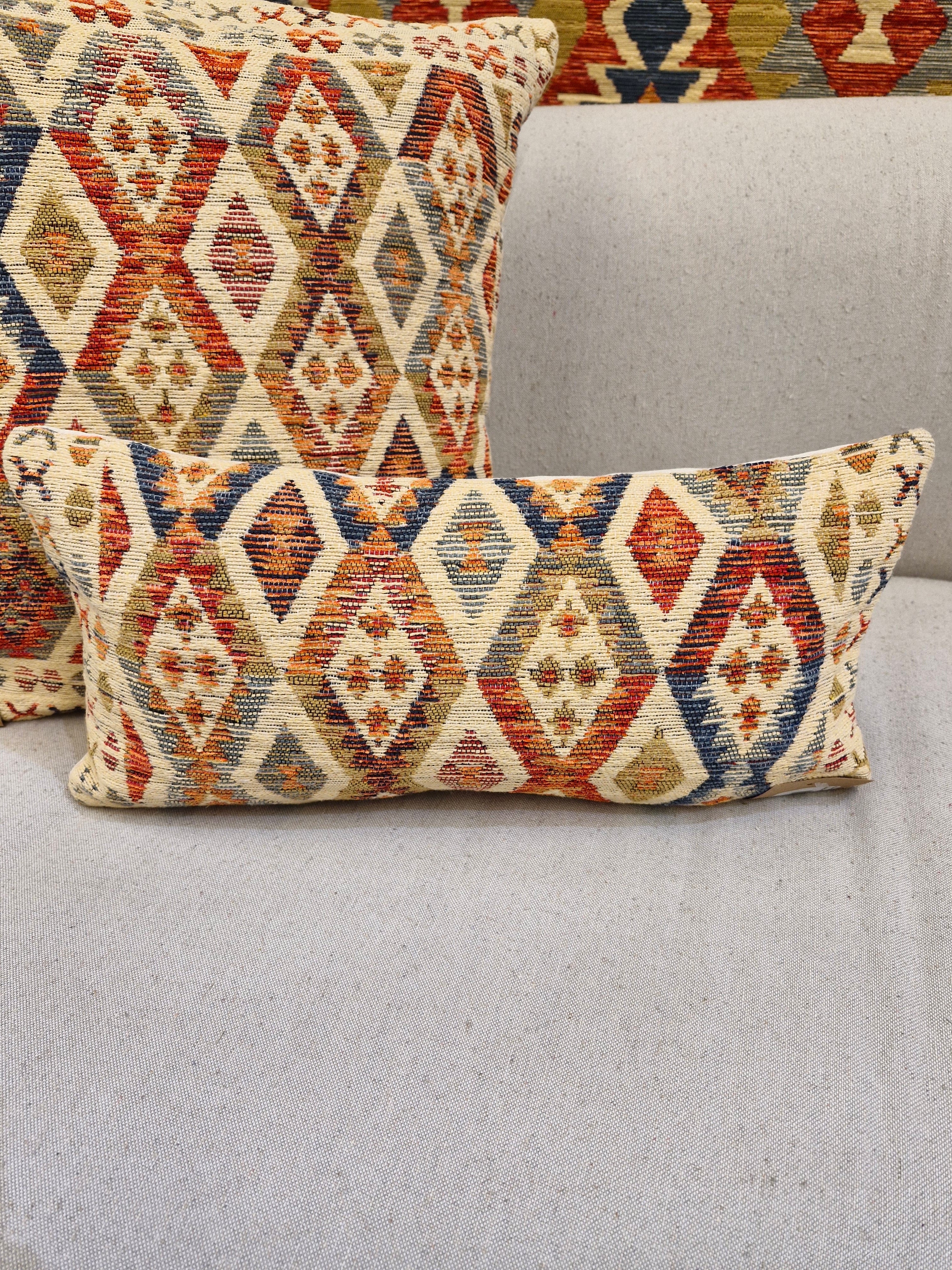 Almofada Decorativa Rav1001 Pequena 47cmX23cm | Coleção Kilim