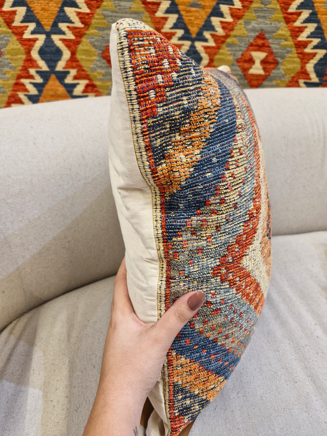 Almofada Decorativa Rav1005 Padrão 47cmX47cm | Coleção Kilim