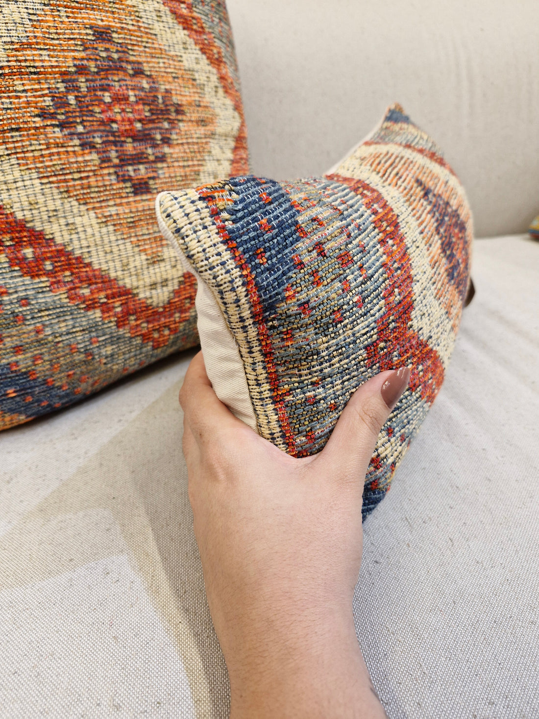 Almofada Decorativa Rav1005 Pequena 47cmX23cm | Coleção Kilim