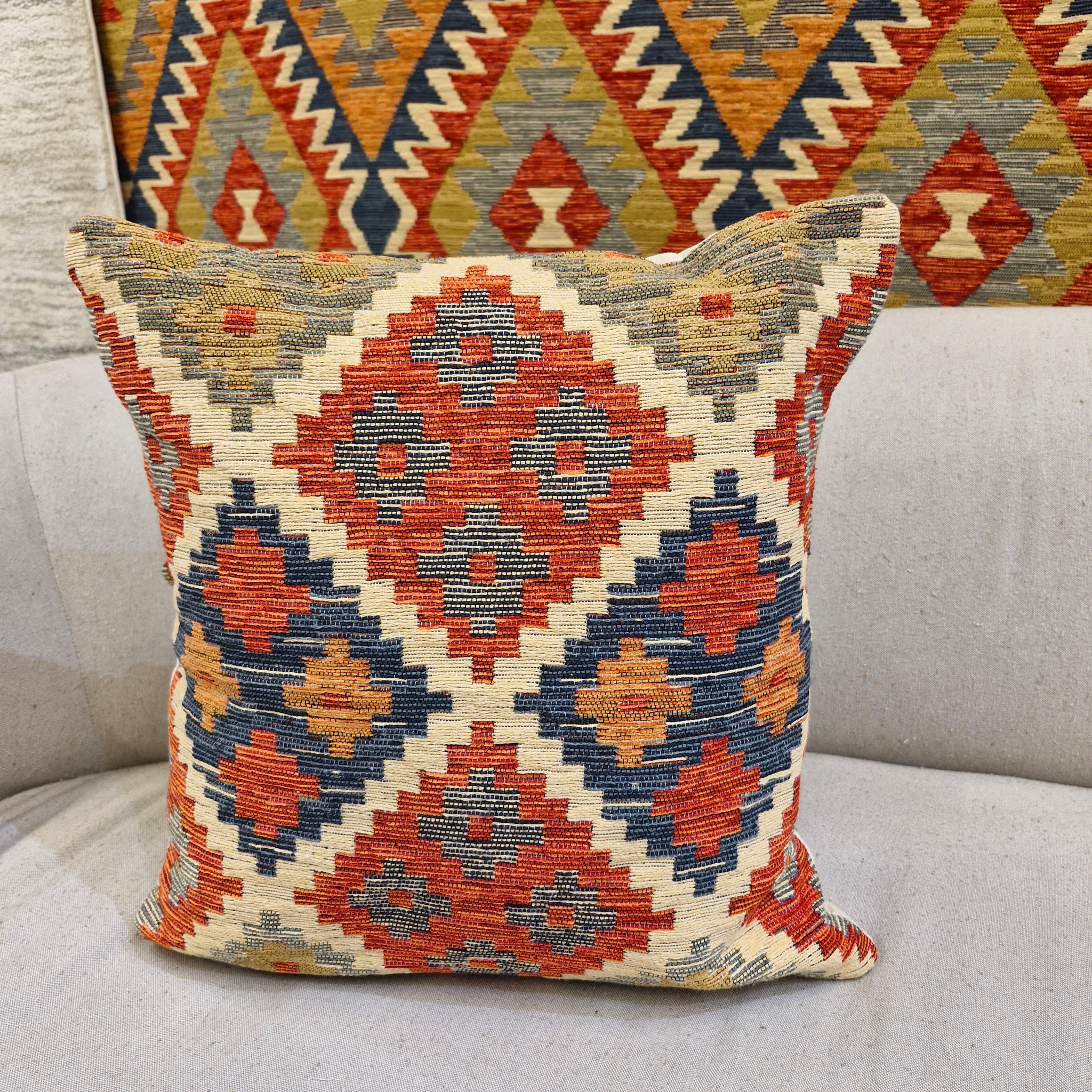 Almofada Decorativa Rav1003 Padrão 47cmX47cm | Coleção Kilim