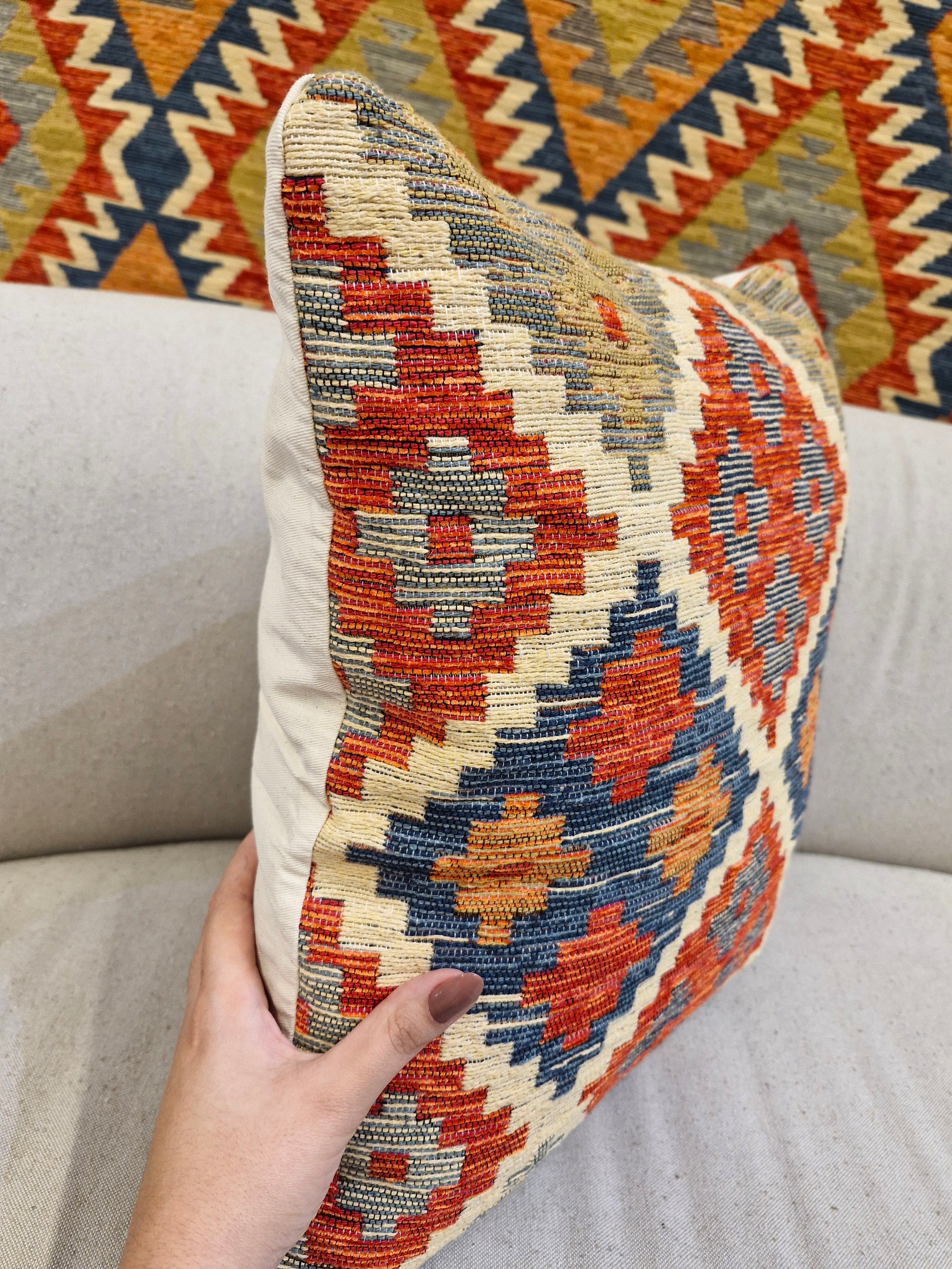 Almofada Decorativa Rav1003 Padrão 47cmX47cm | Coleção Kilim
