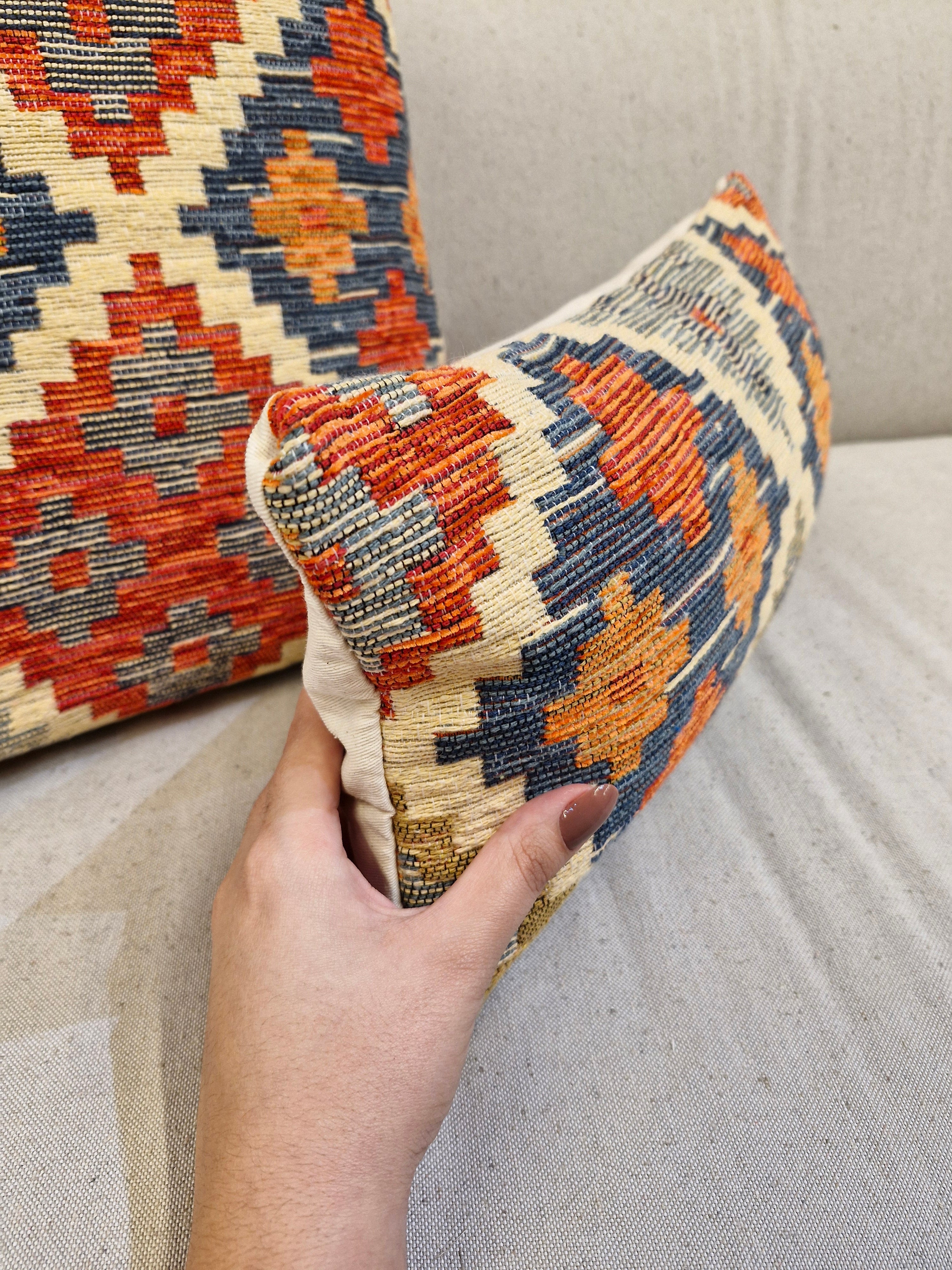 Almofada Decorativa Rav1003 Pequena 47cmX23cm | Coleção Kilim