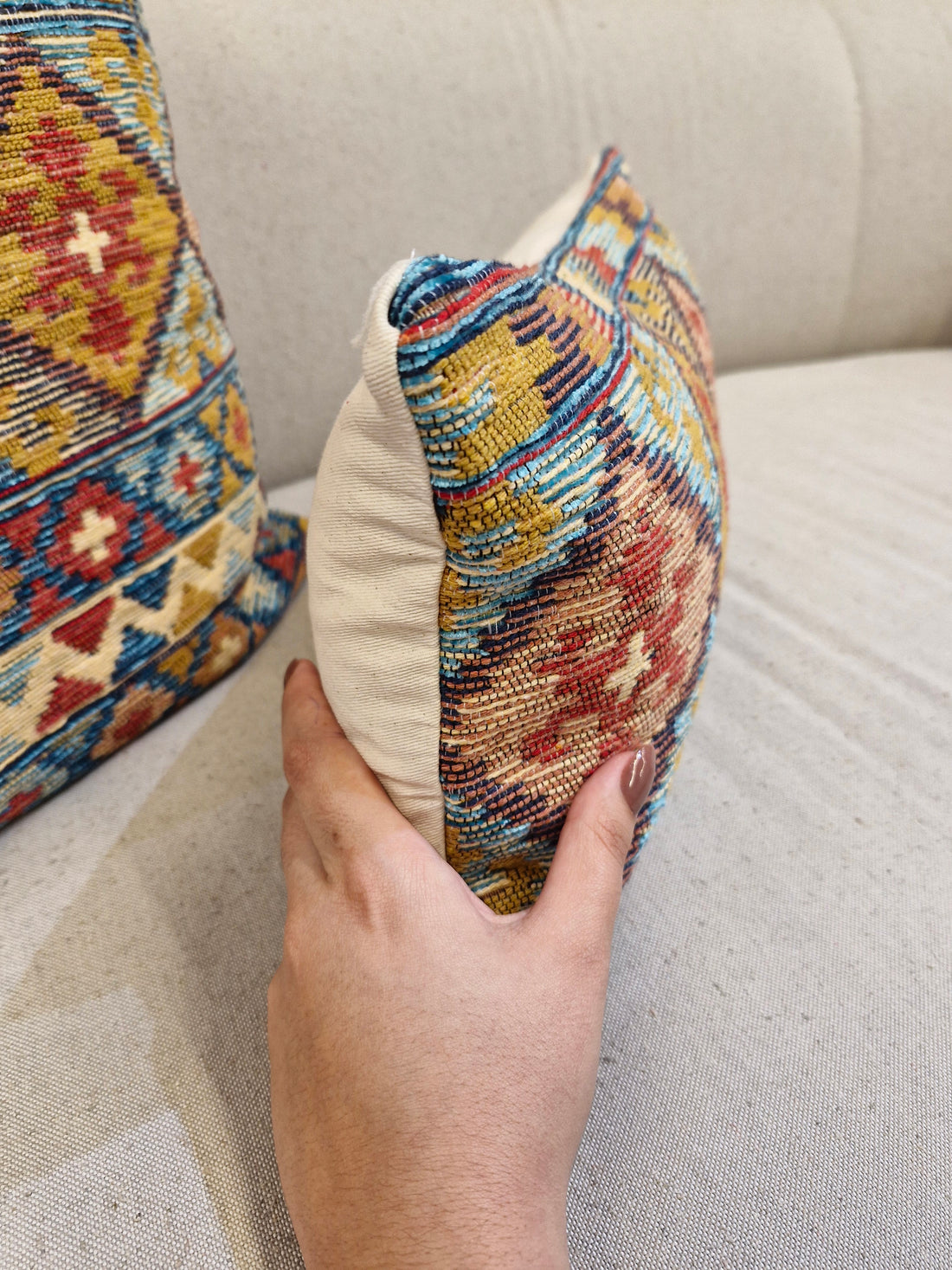 Almofada Decorativa Rav1006 Pequena 47cmX23cm | Coleção Kilim