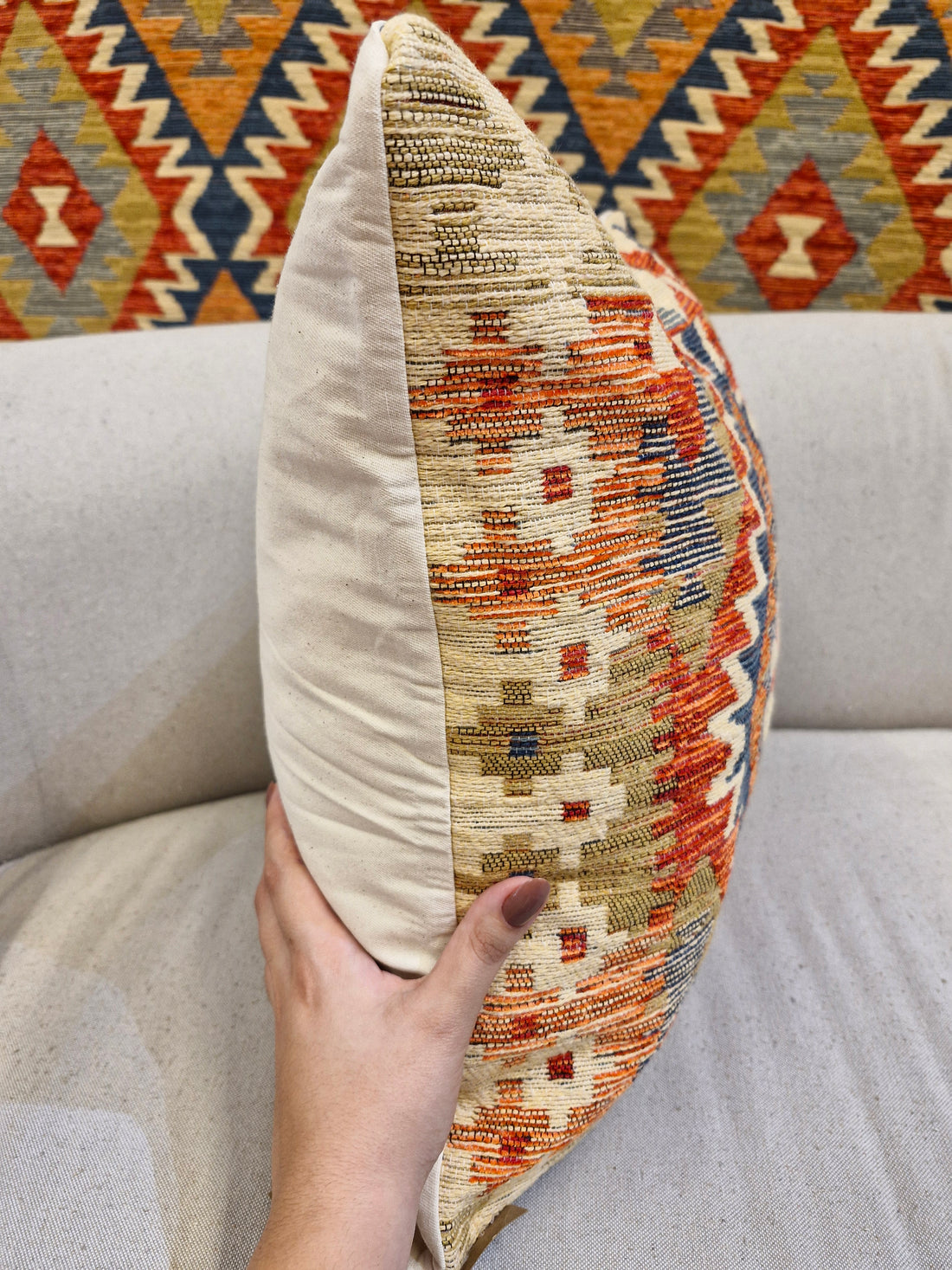 Almofada Decorativa Rav1002 Padrão 47cmX47cm | Coleção Kilim