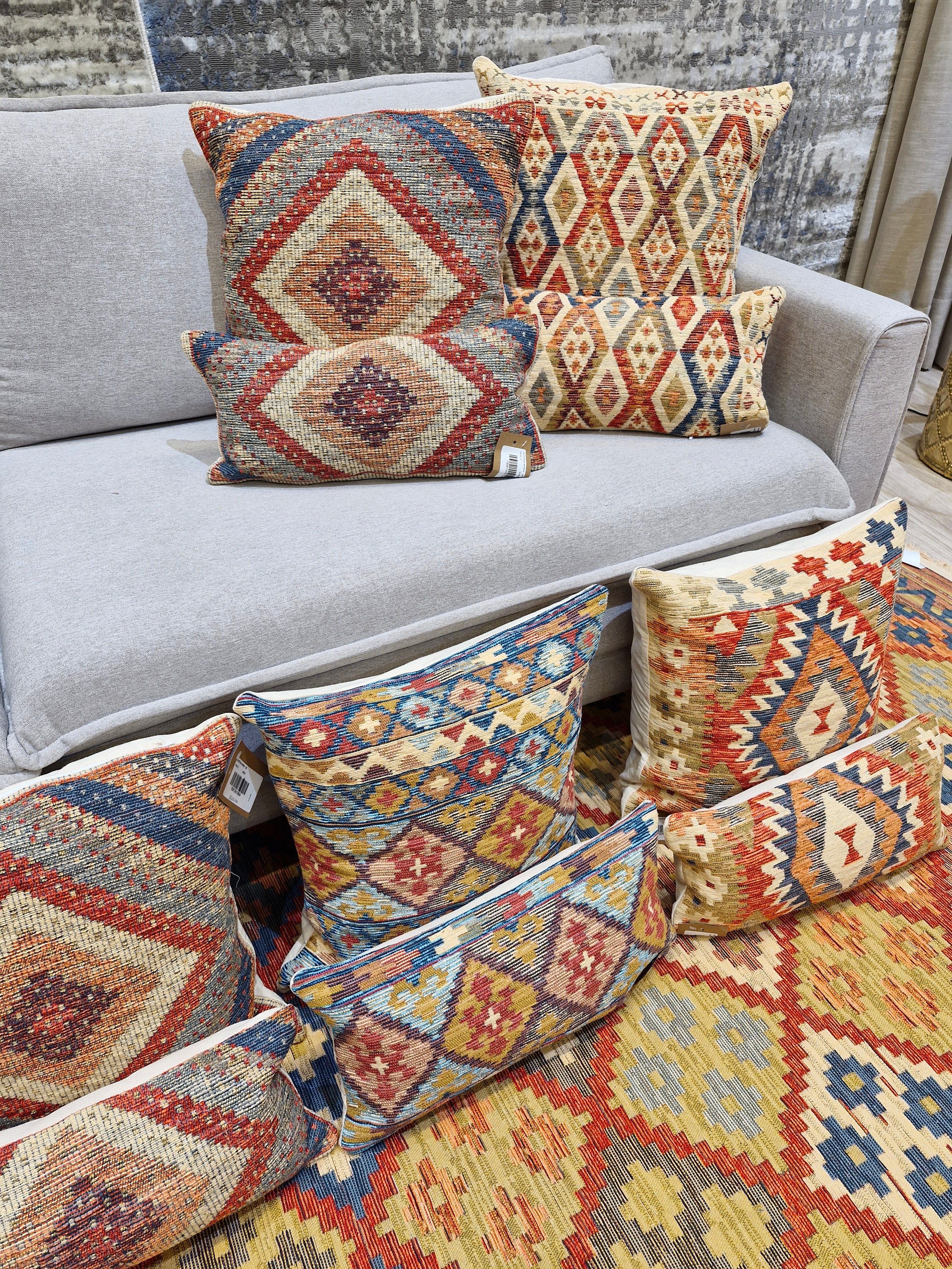 Almofada Decorativa Rav1003 Padrão 47cmX47cm | Coleção Kilim