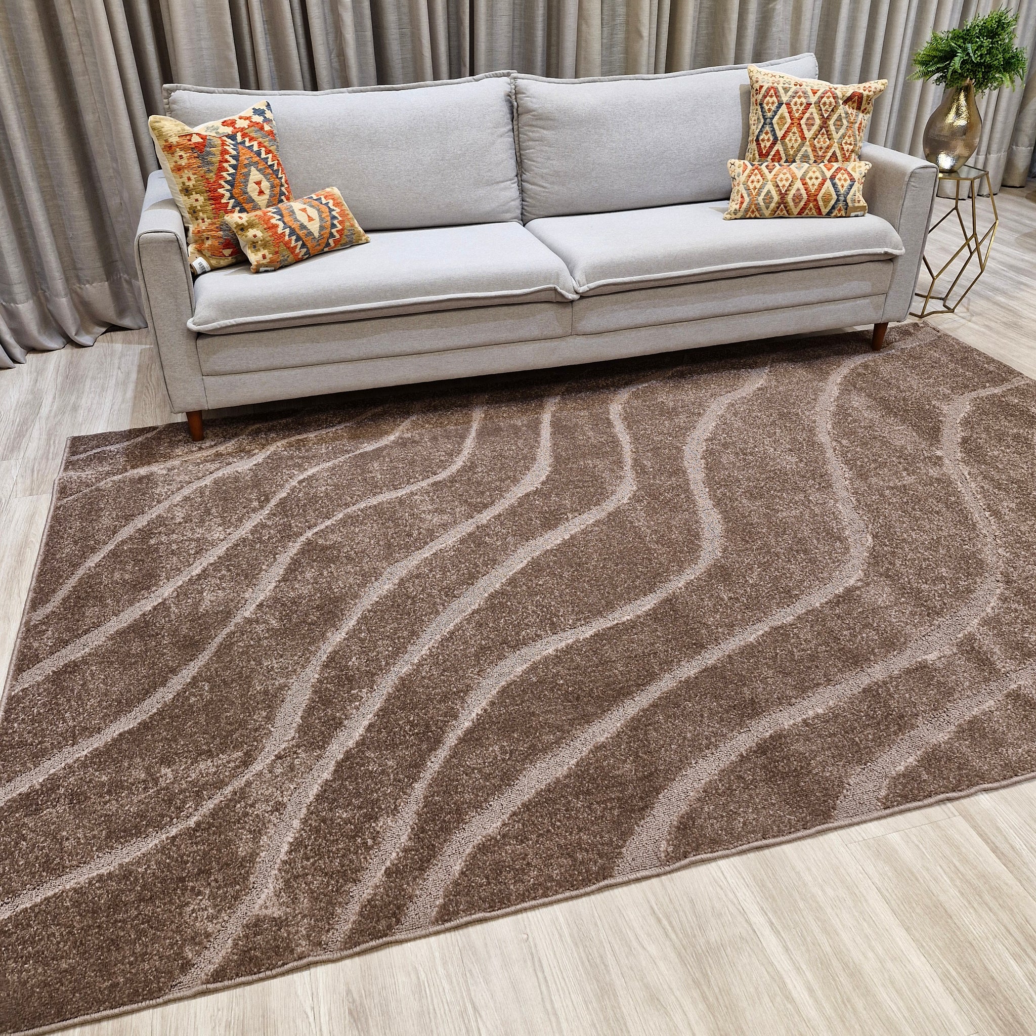 Tapete Ondas Taupe | Queima de Estoque