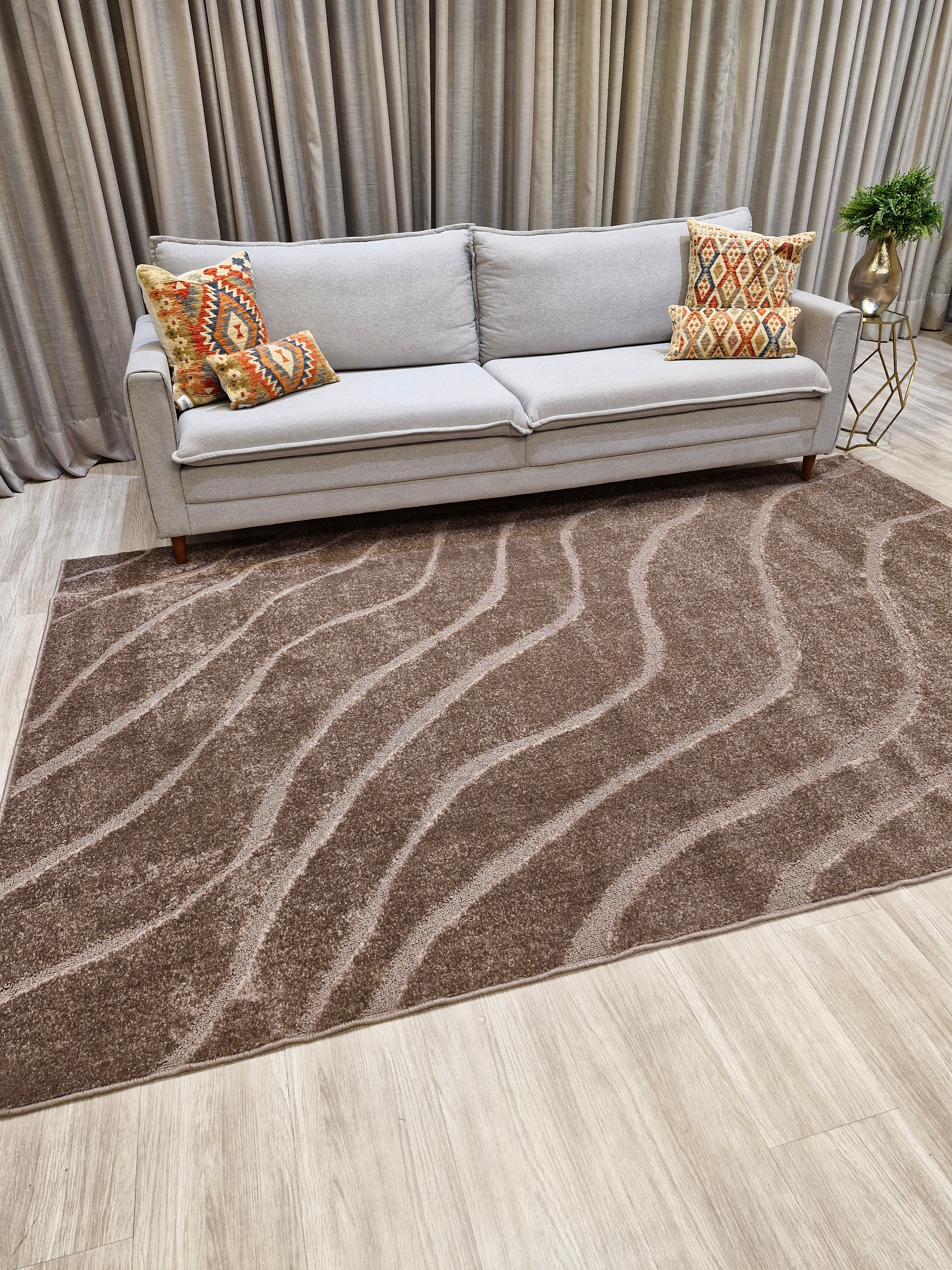 Tapete Ondas Taupe | Queima de Estoque