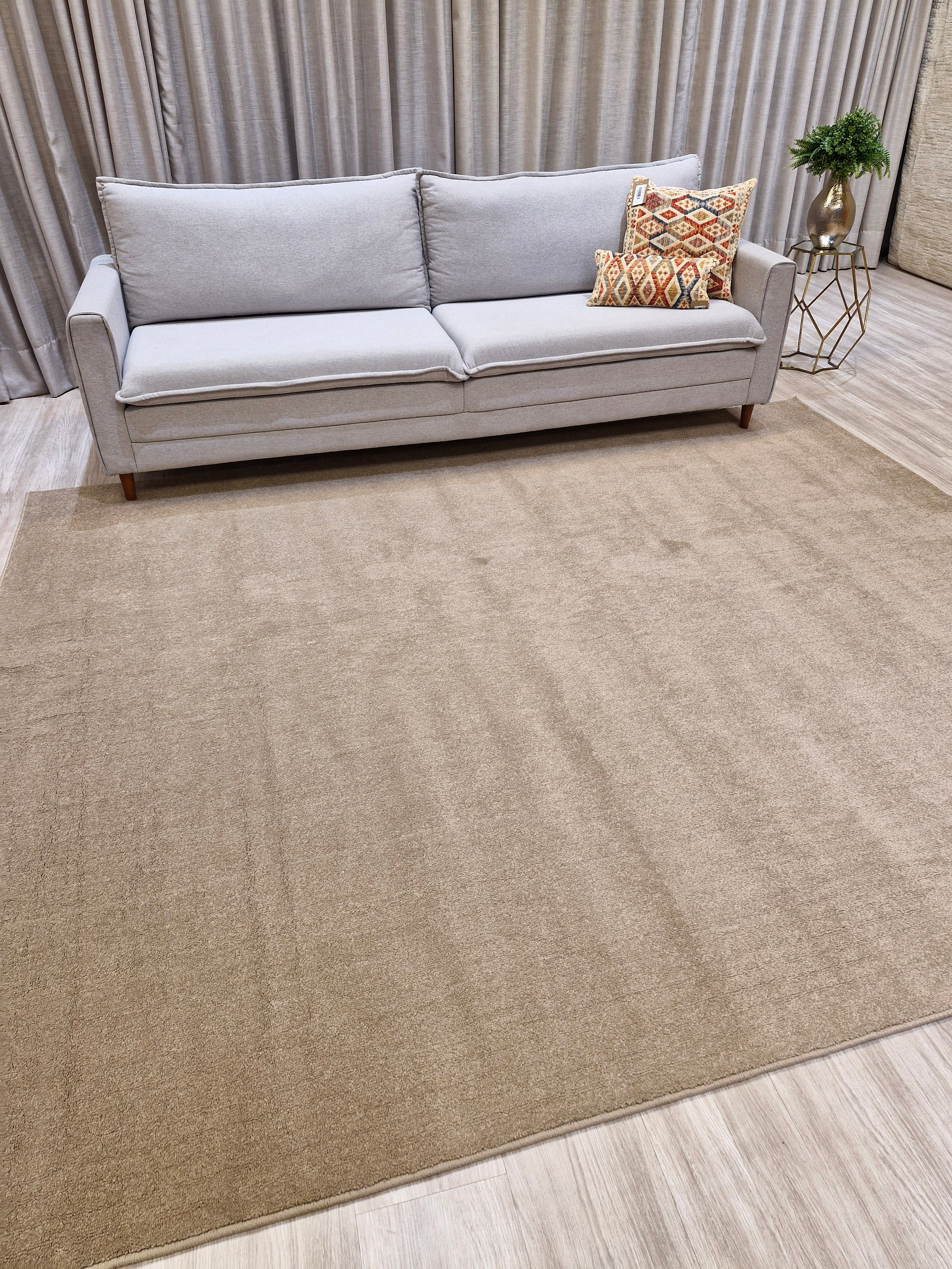 TAPETE COMFORT LISO CREME COTTON    || Queima de Estoque