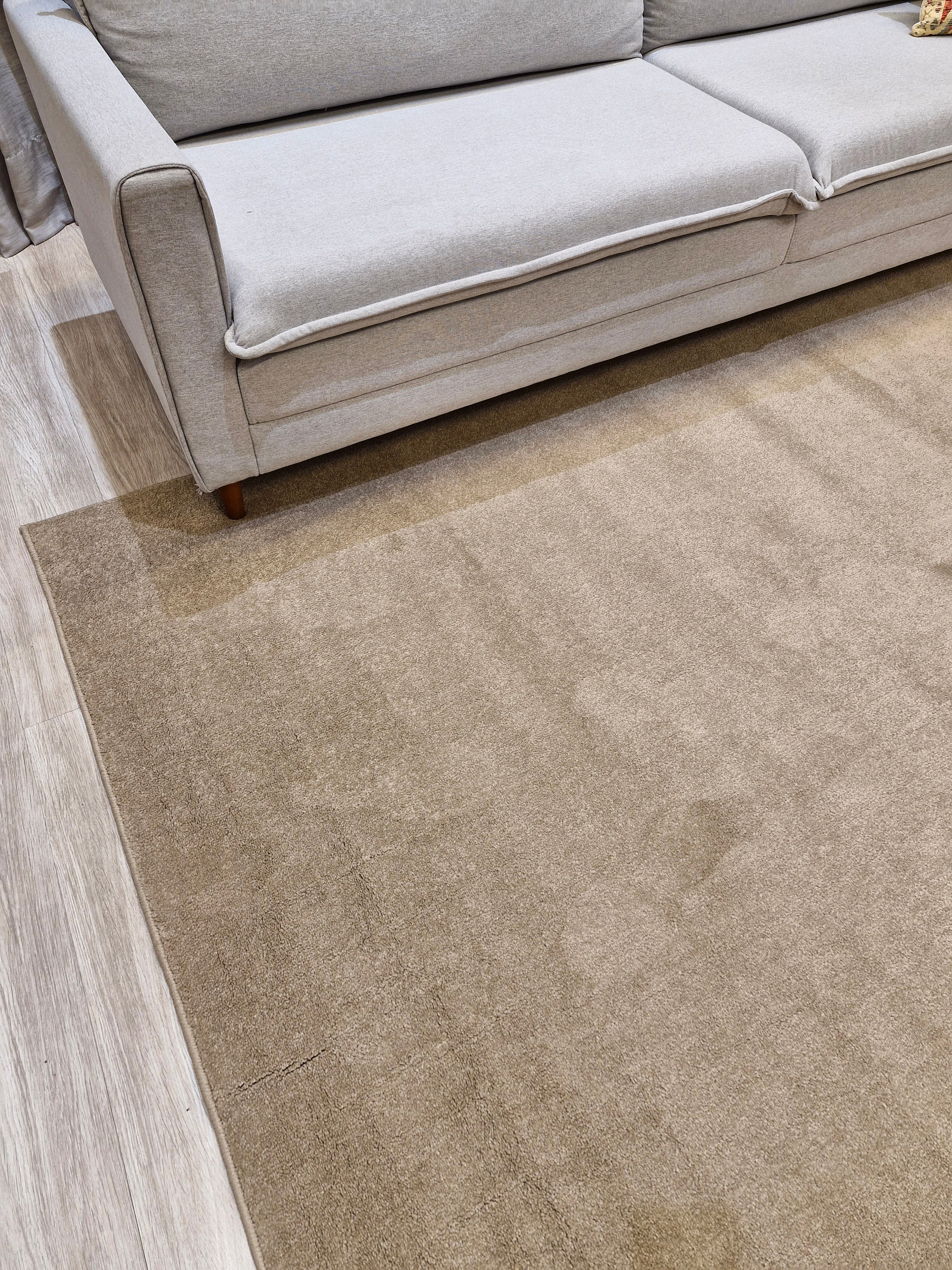 TAPETE COMFORT LISO CREME COTTON    || Queima de Estoque