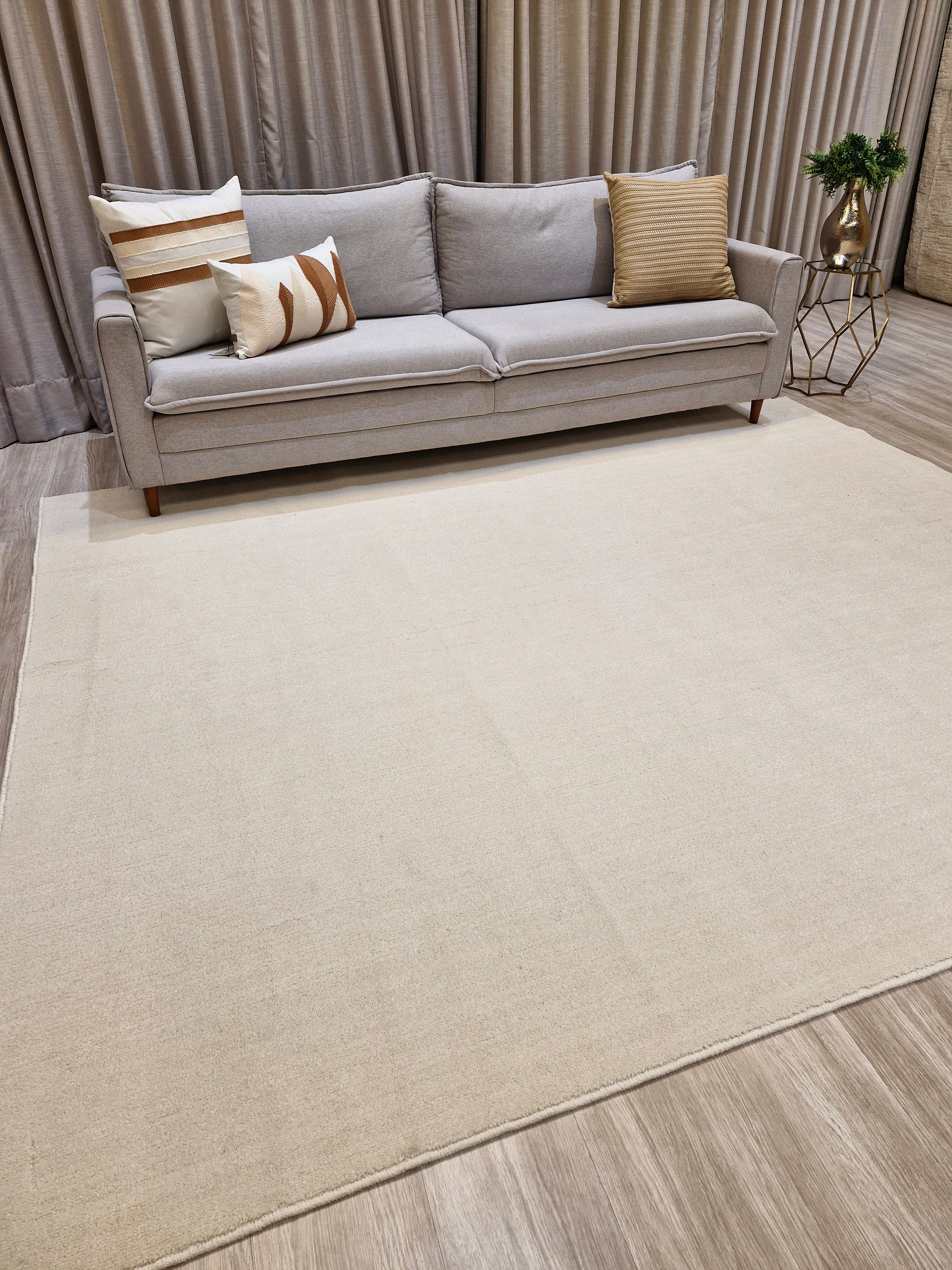 Tapete Comfort Liso Cor Areia 02 || Queima De Estoque