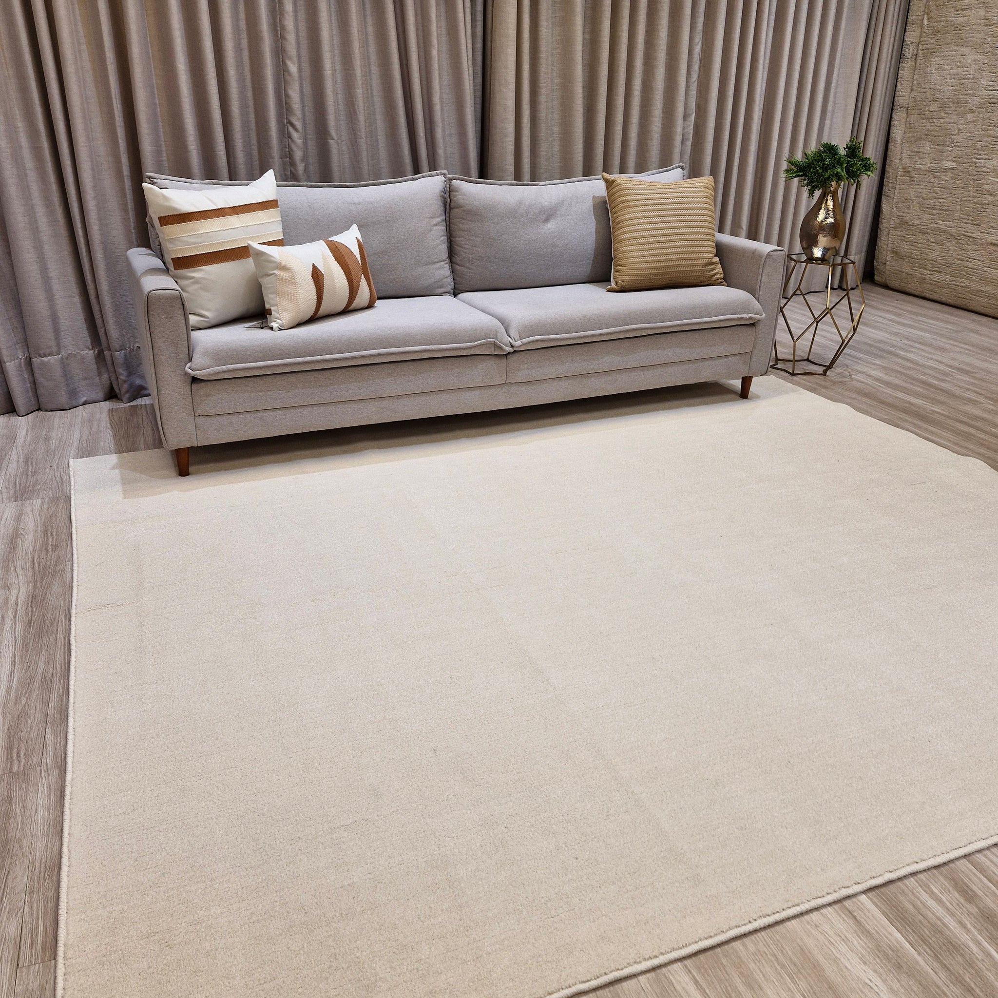 Tapete Comfort Liso Cor Areia 02 || Queima De Estoque