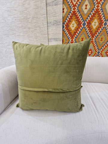 Almofada Aveludada Verde 55cmX55cm
