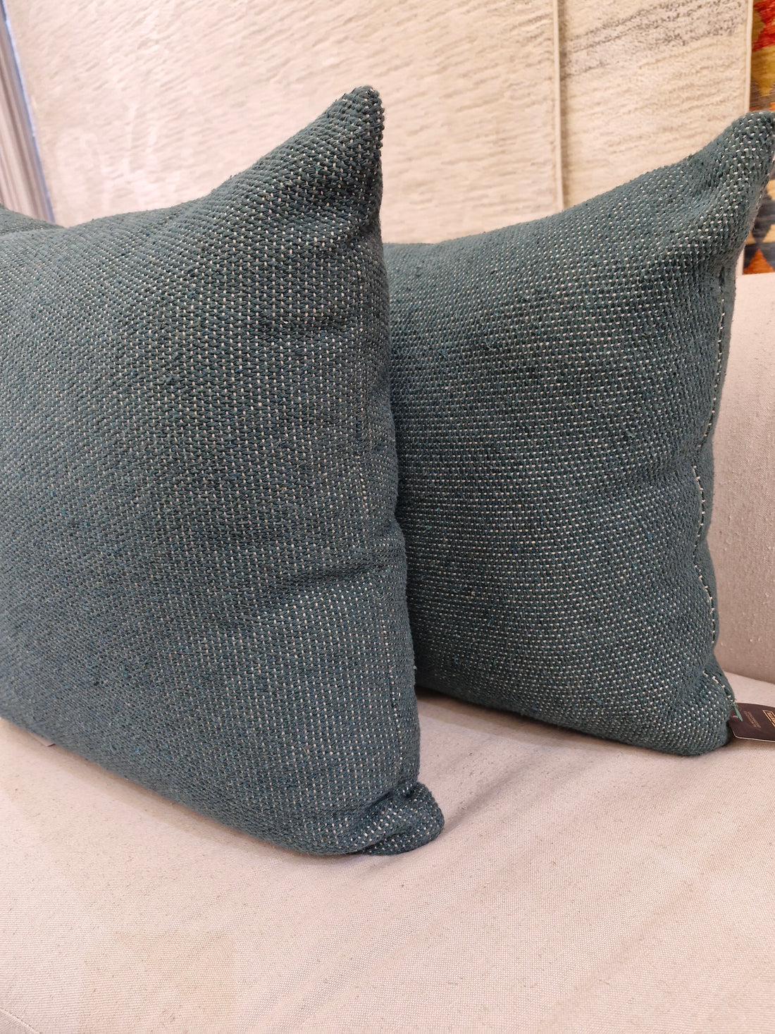 Almofada Decorativa Trama Lisa Verde 52cmX52cm