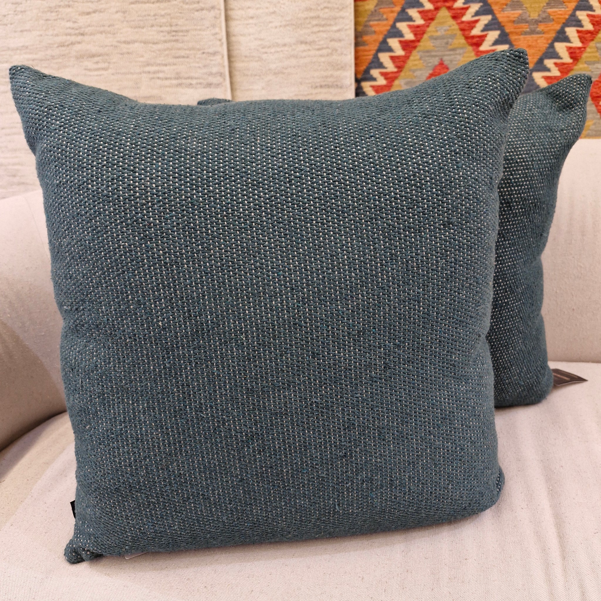 Almofada Decorativa Trama Lisa Verde 52cmX52cm