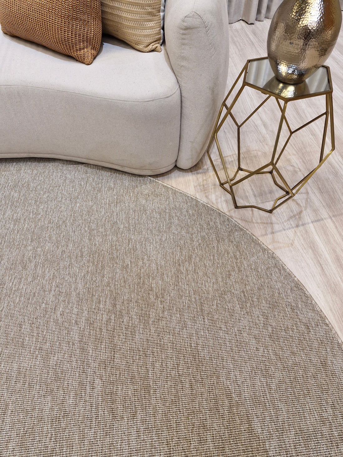 Tapete Redondo Em Sisal Indoor e Outdoor NAK08 | Importação Egito