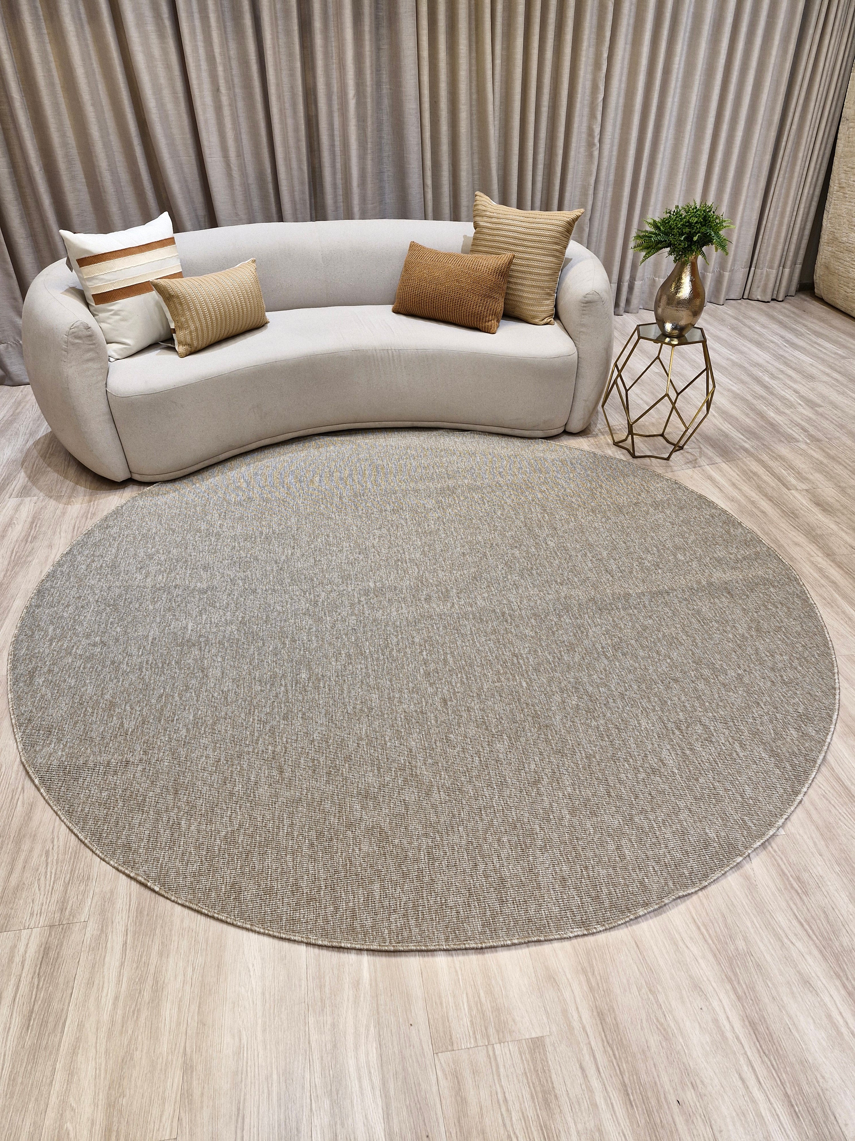 Tapete Redondo Em Sisal Indoor e Outdoor NAK08 | Importação Egito
