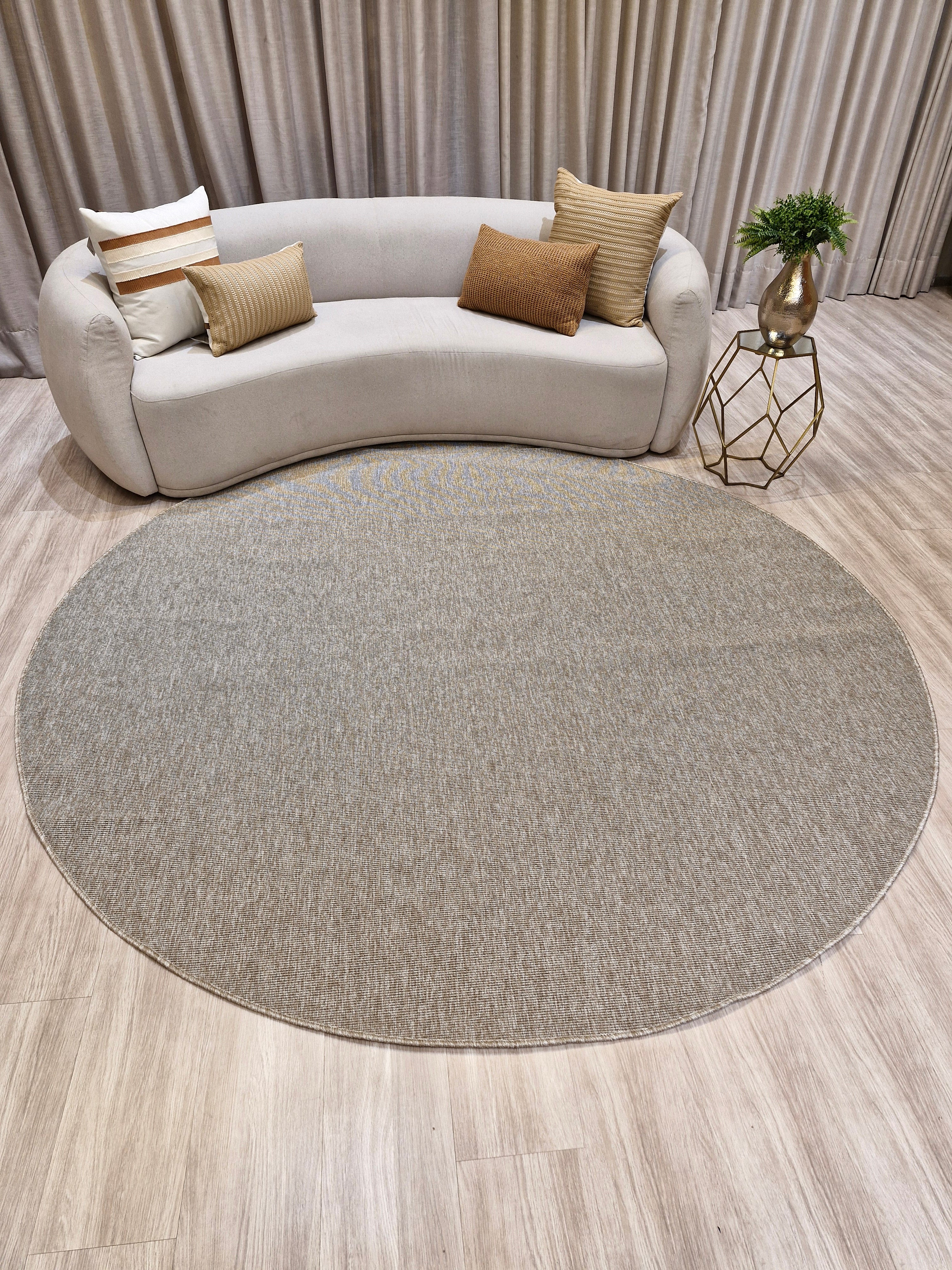 Tapete Redondo Em Sisal Indoor e Outdoor NAK08 | Importação Egito