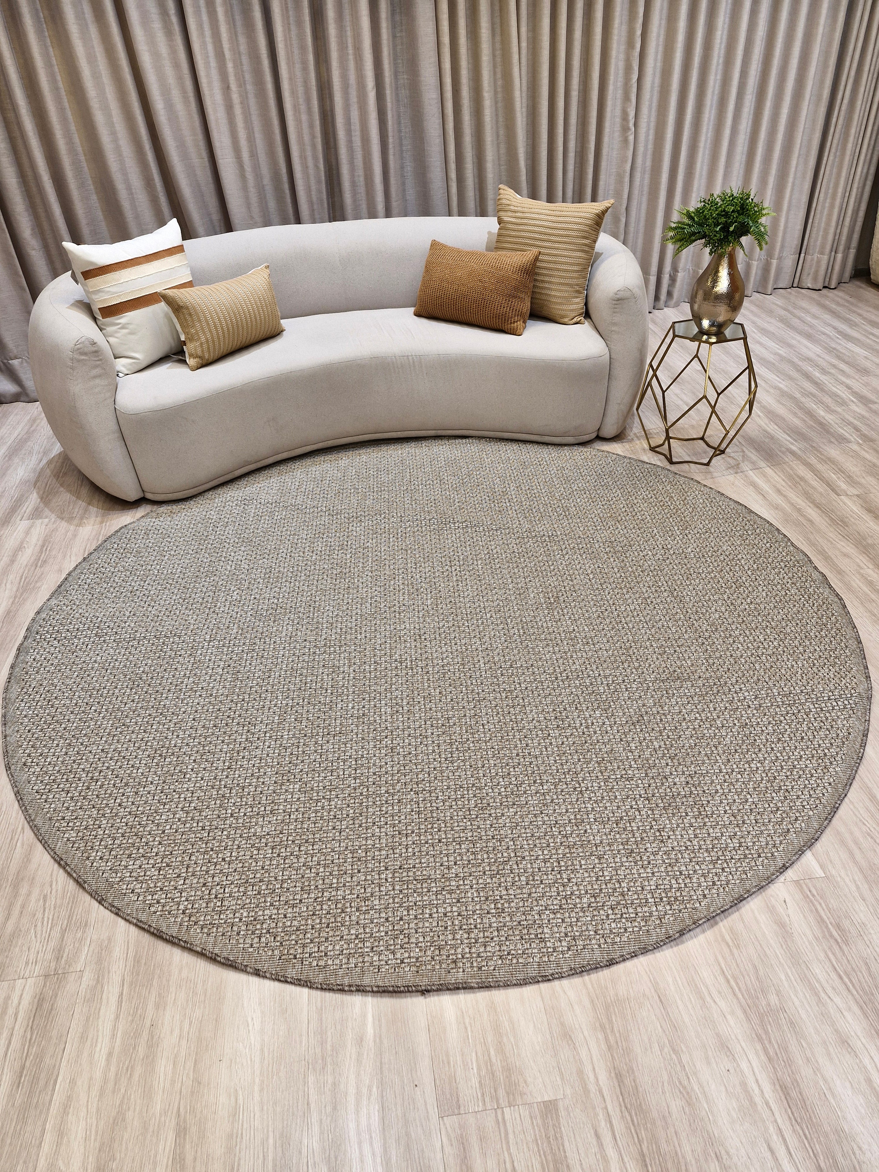 Tapete Redondo Em Sisal Indoor e Outdoor NAK04 | Importação Egito