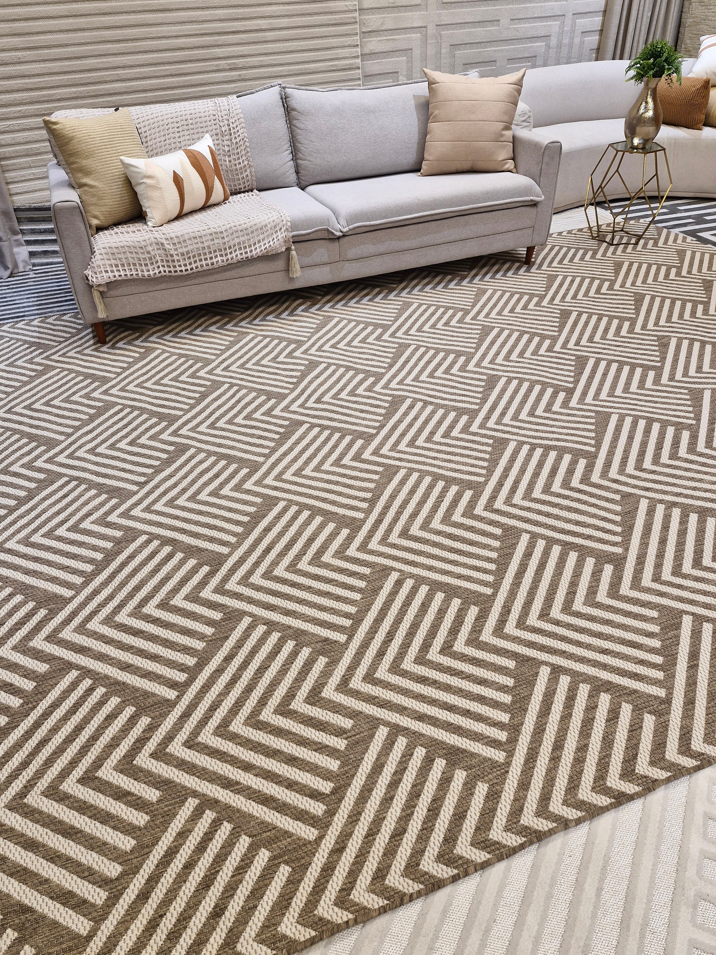 Tapete Sisal  Vit Taupe/Champagne | Coleção Importada Bélgica