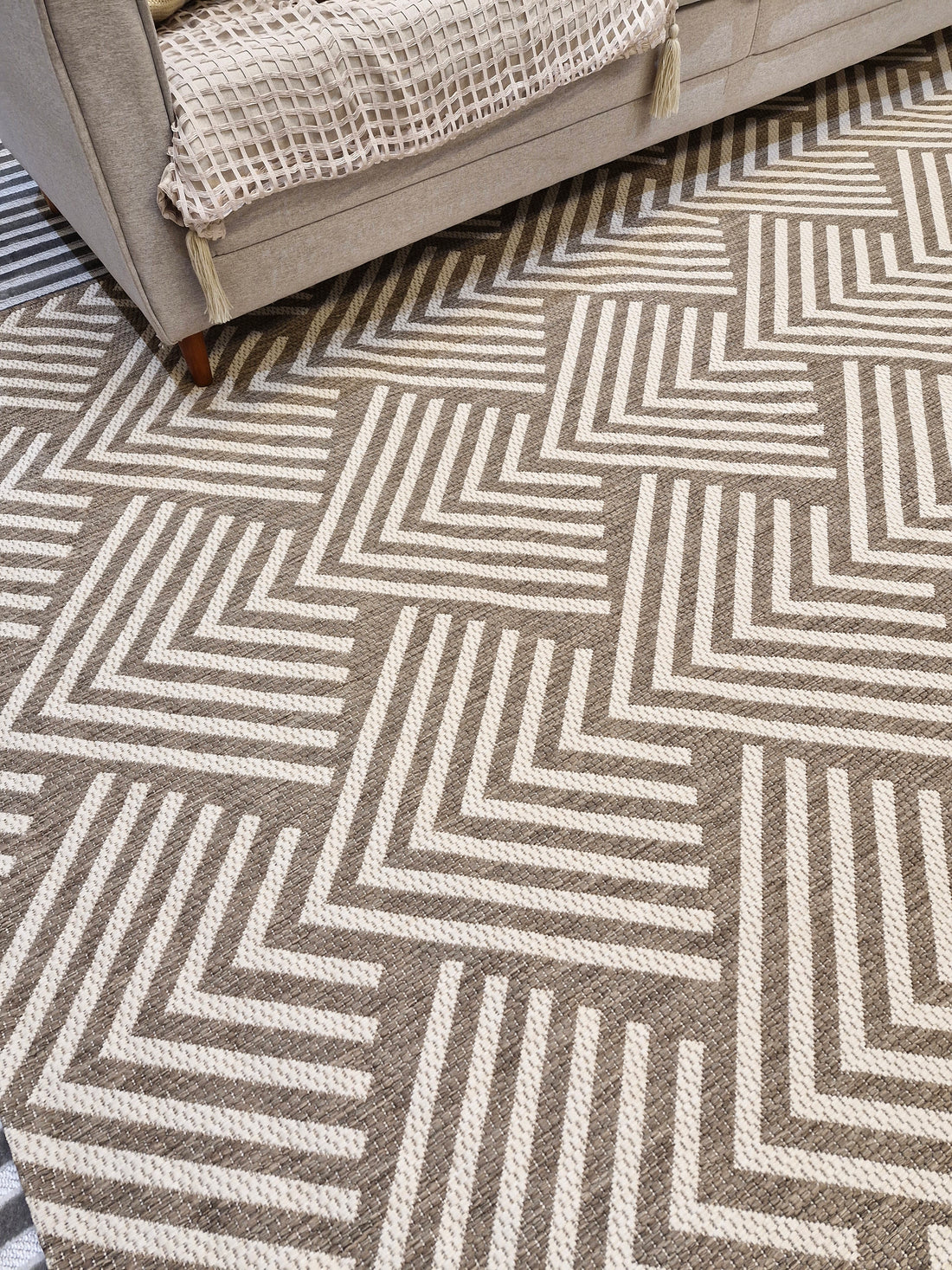 Tapete Sisal  Vit Taupe/Champagne | Coleção Importada Bélgica