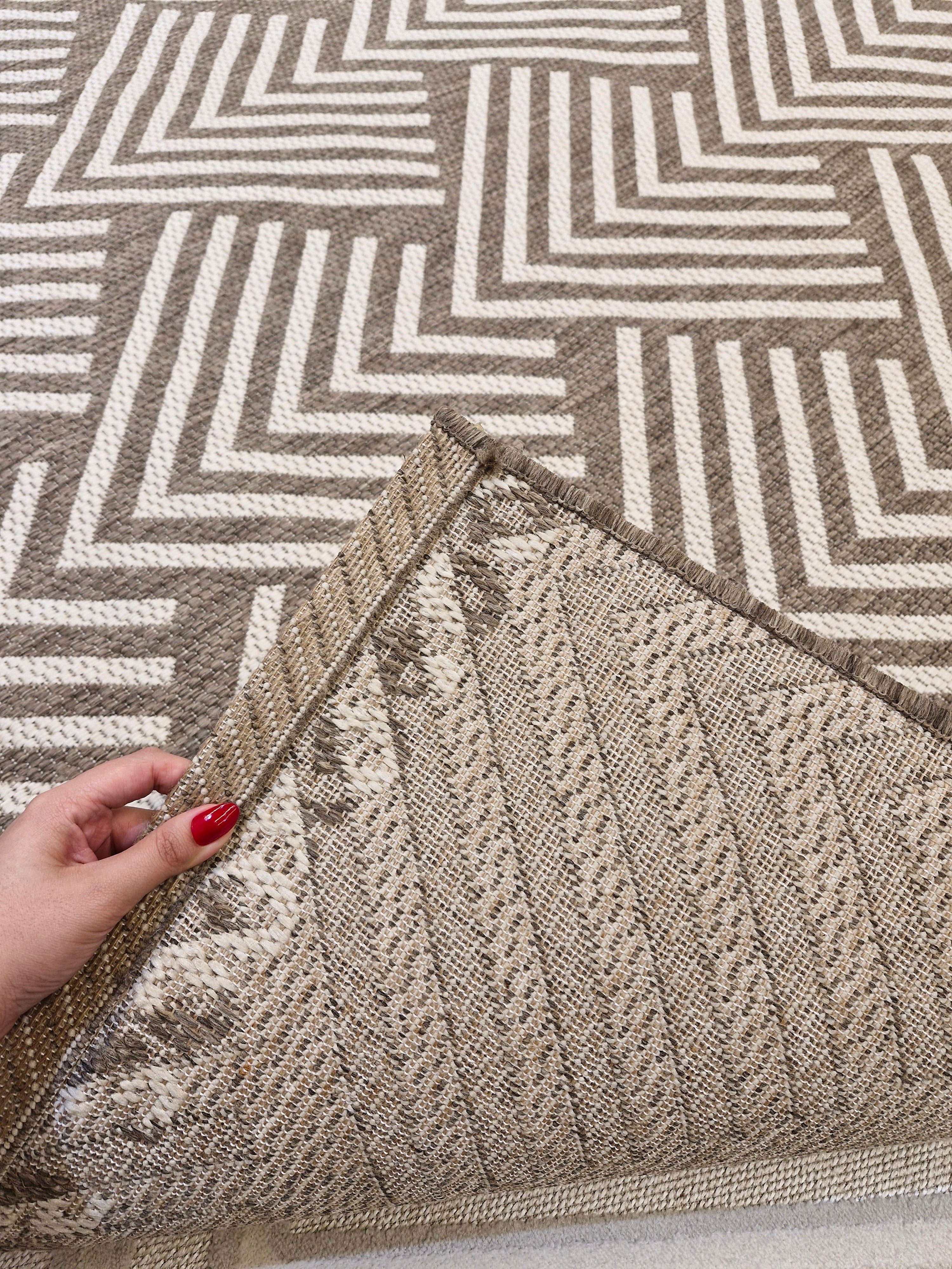 Tapete Sisal  Vit Taupe/Champagne | Coleção Importada Bélgica