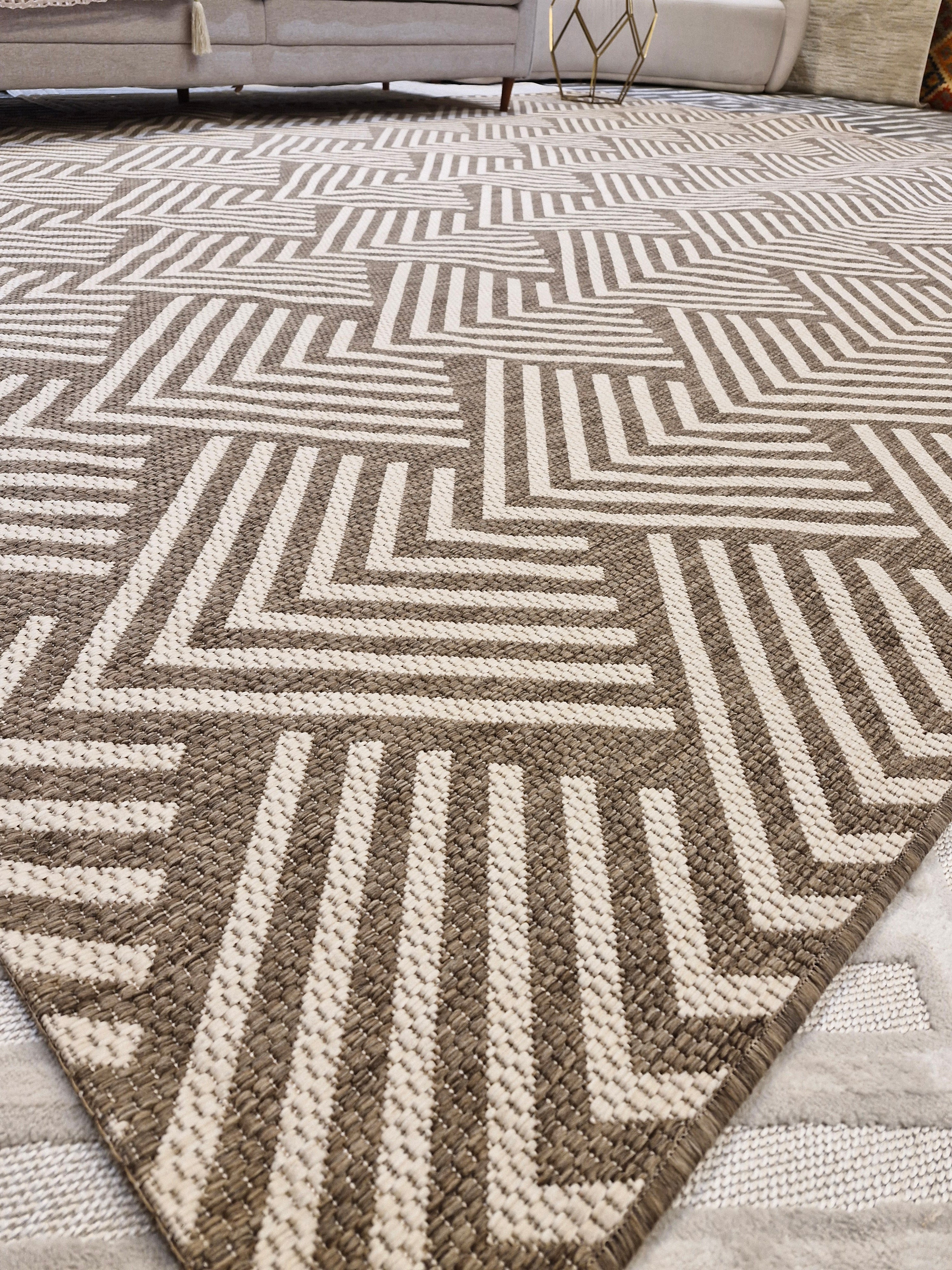 Tapete Sisal  Vit Taupe/Champagne | Coleção Importada Bélgica