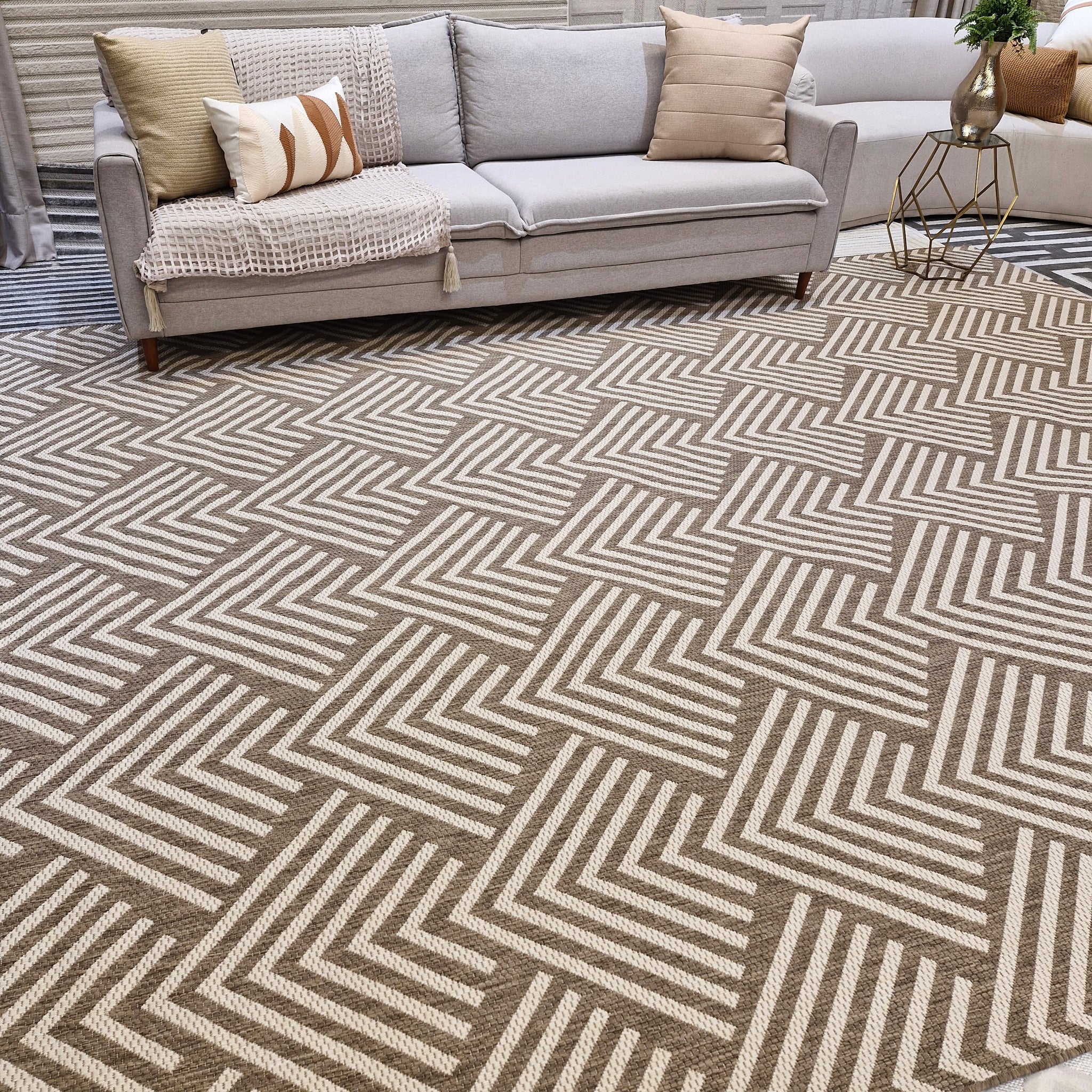 Tapete Sisal  Vit Taupe/Champagne | Coleção Importada Bélgica