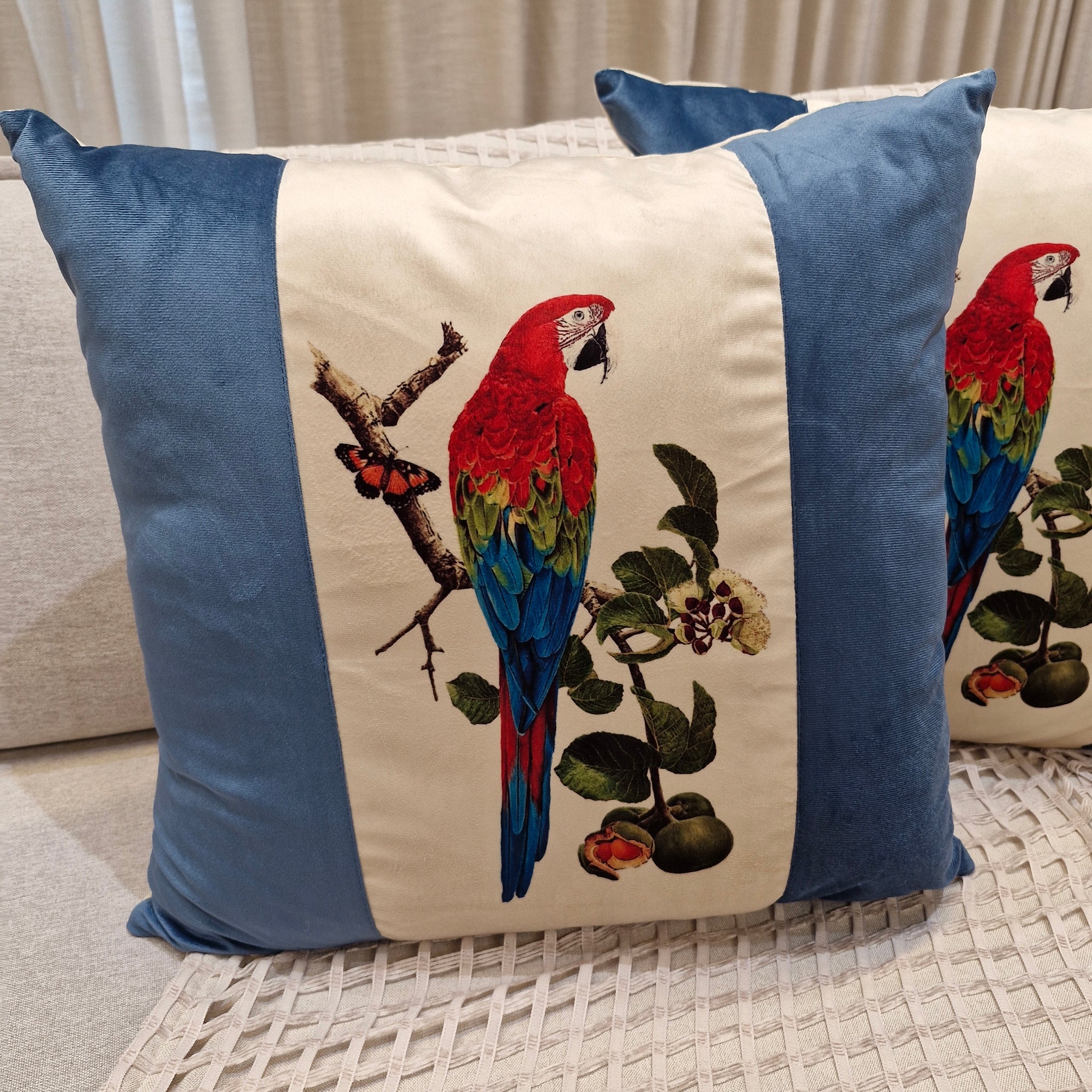 Almofada Estampada Veludo Off  MD4 52cmX52cm