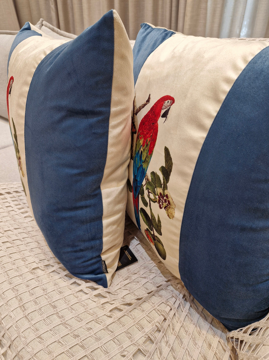 Almofada Estampada Veludo Off  MD4 52cmX52cm