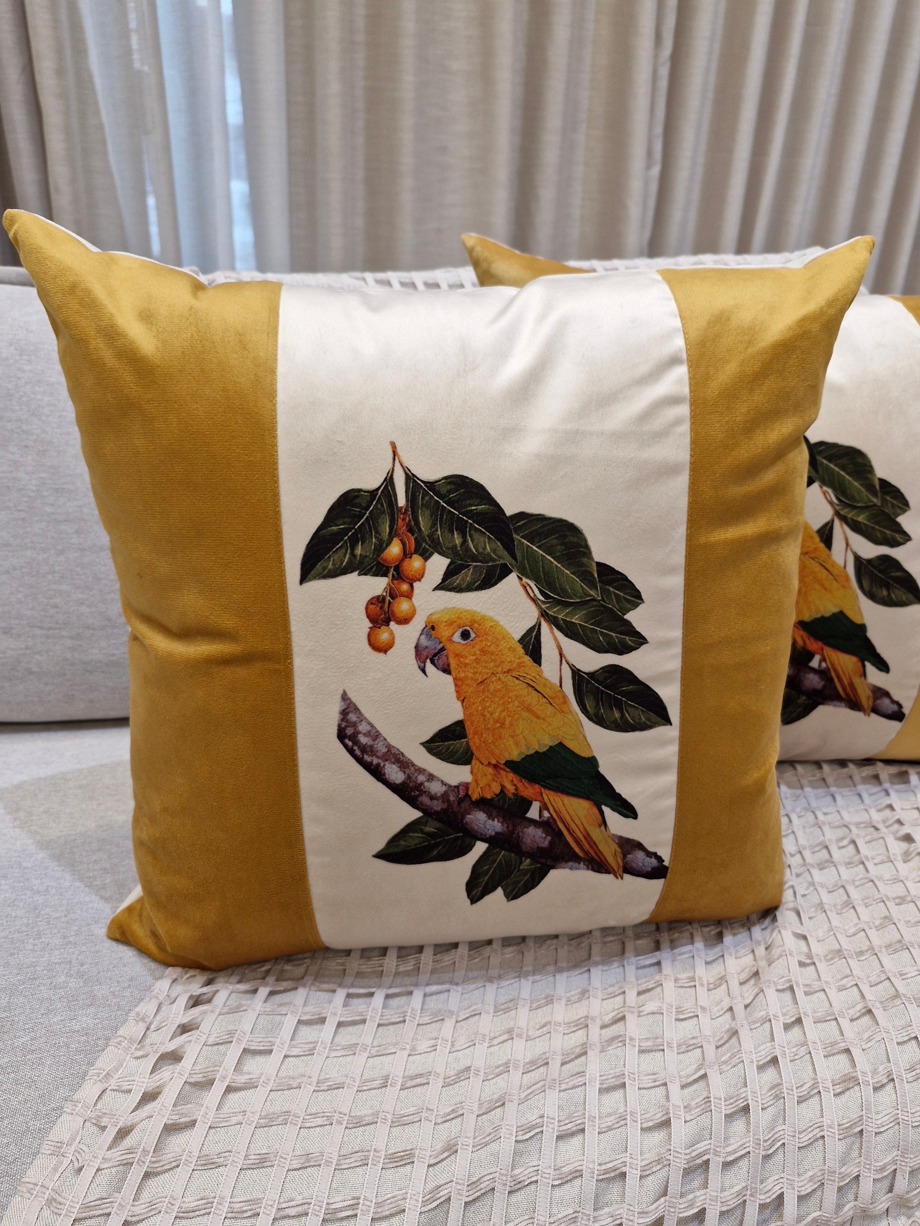 Almofada Estampada Veludo Off  MD6 52cmX52cm