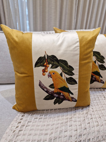 Almofada Estampada Veludo Off  MD6 52cmX52cm
