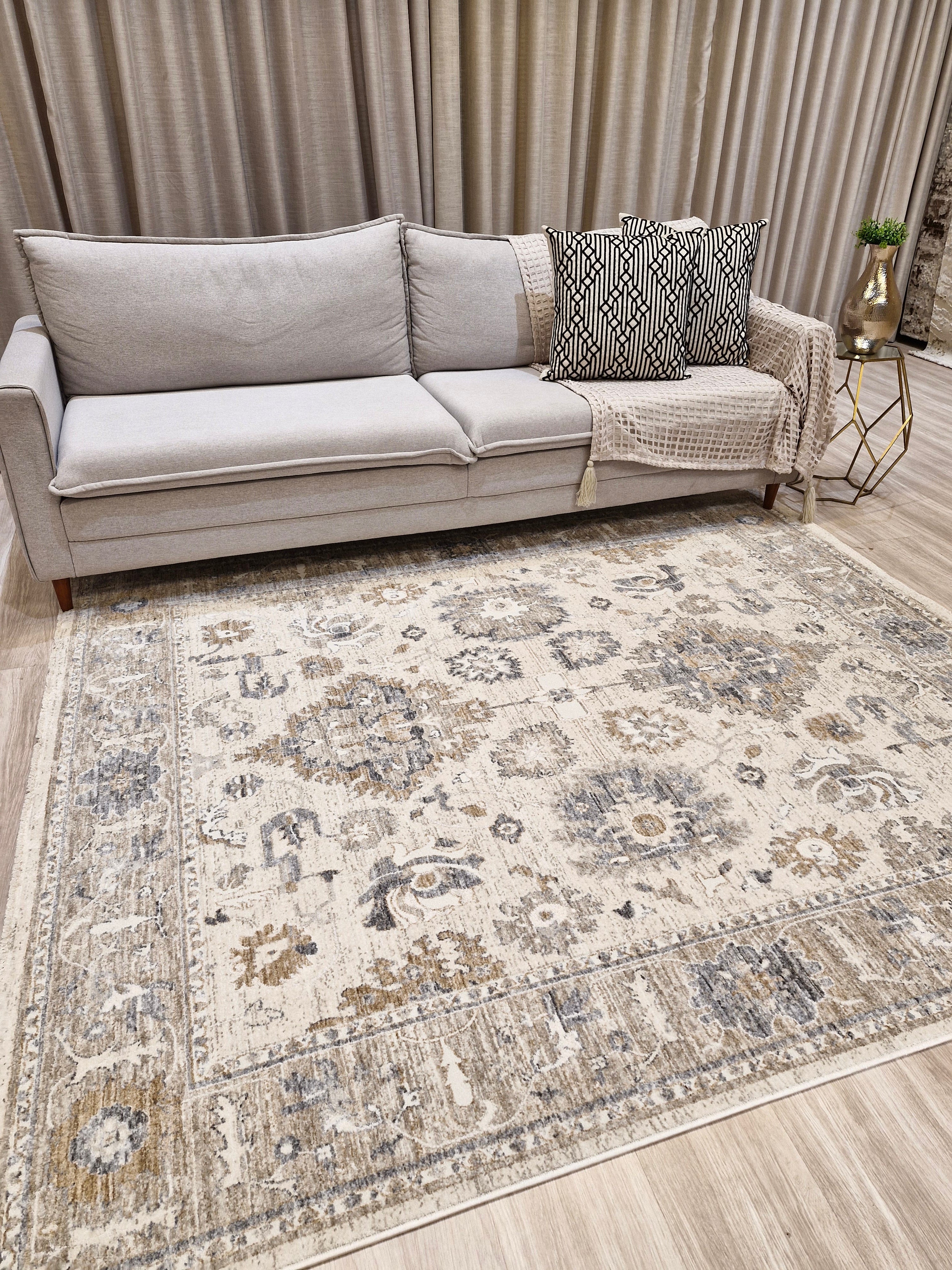 Tapete Turco Geno04 Desenhado | Coleção Importada Turquia