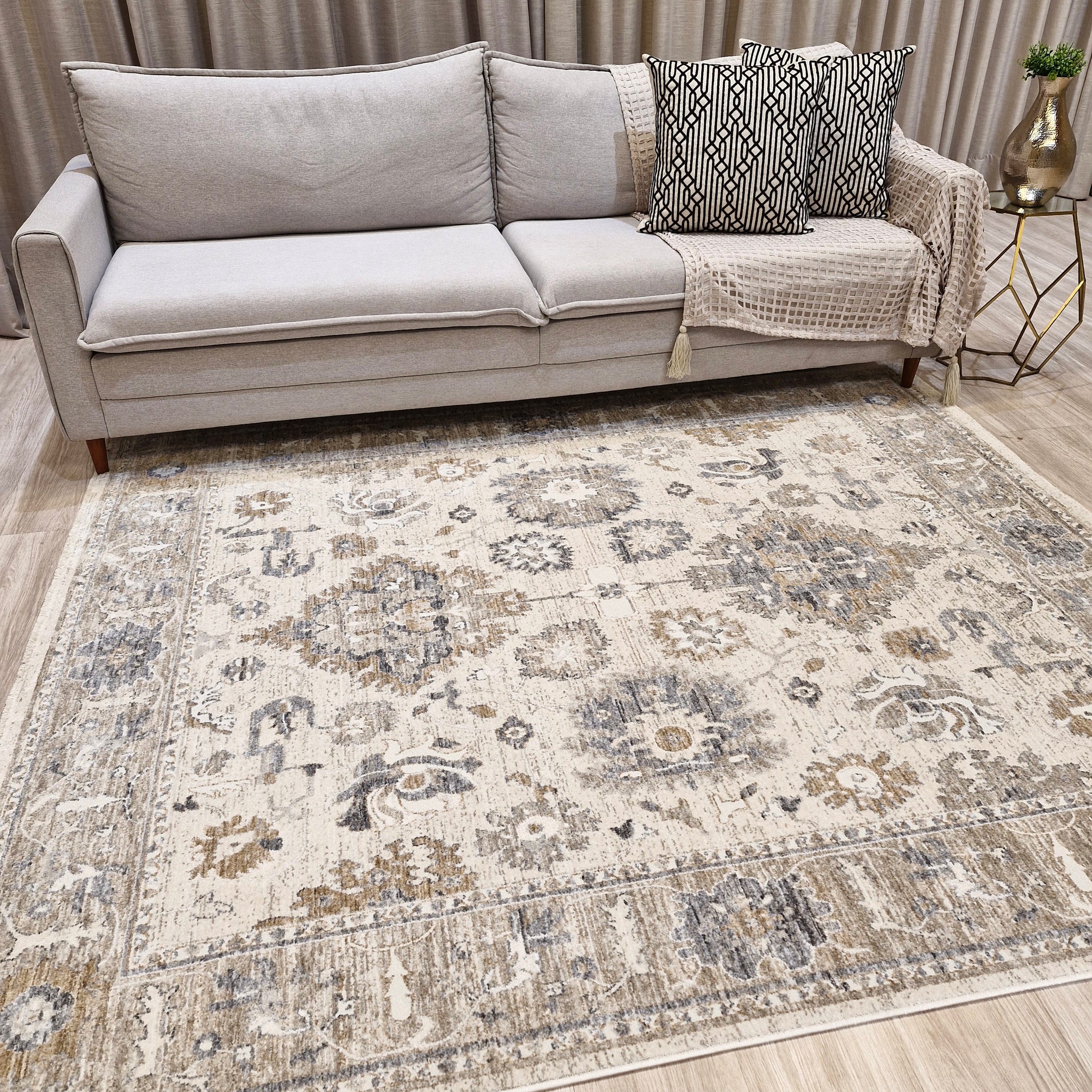 Tapete Turco Geno04 Desenhado | Coleção Importada Turquia