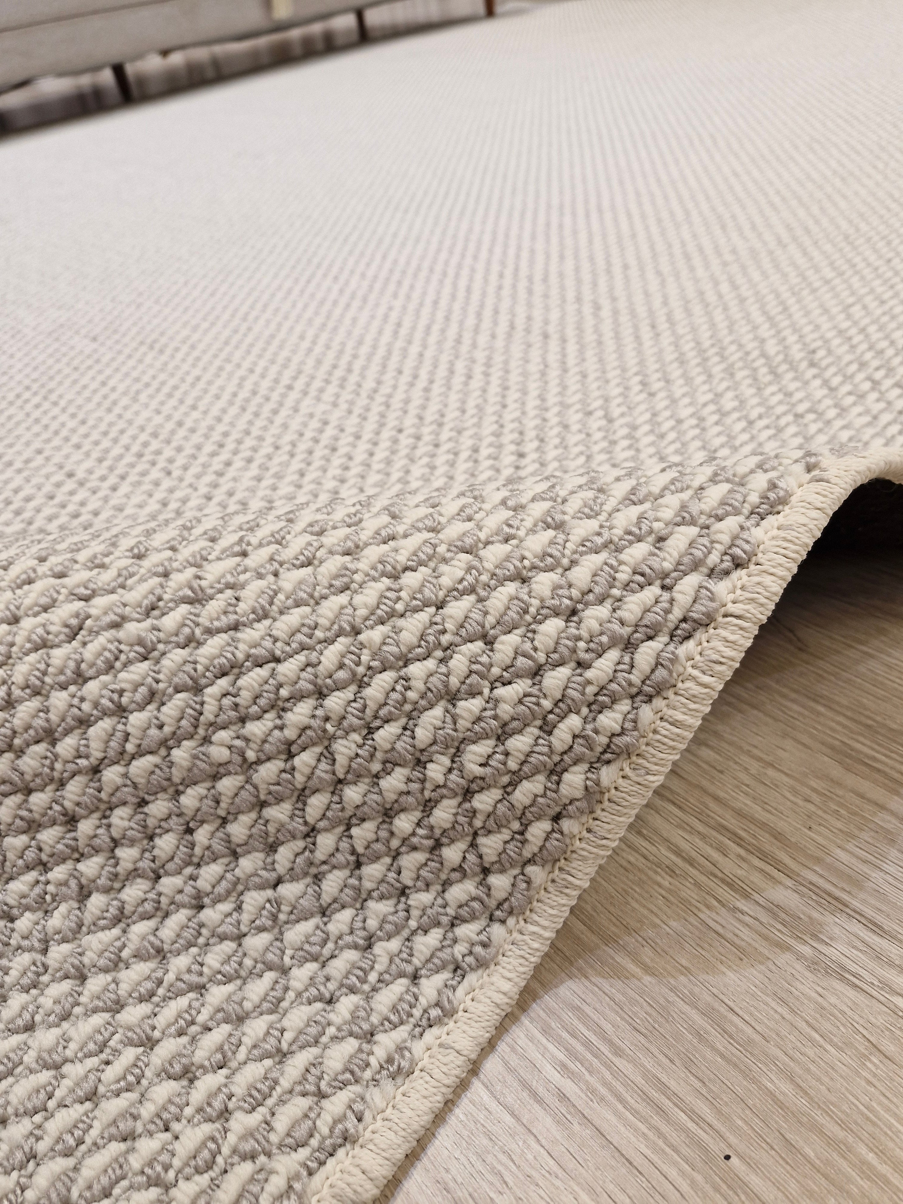 Tapete Bouclê 43 Cinza/Areia | Tapetes Nacionais com Descontos