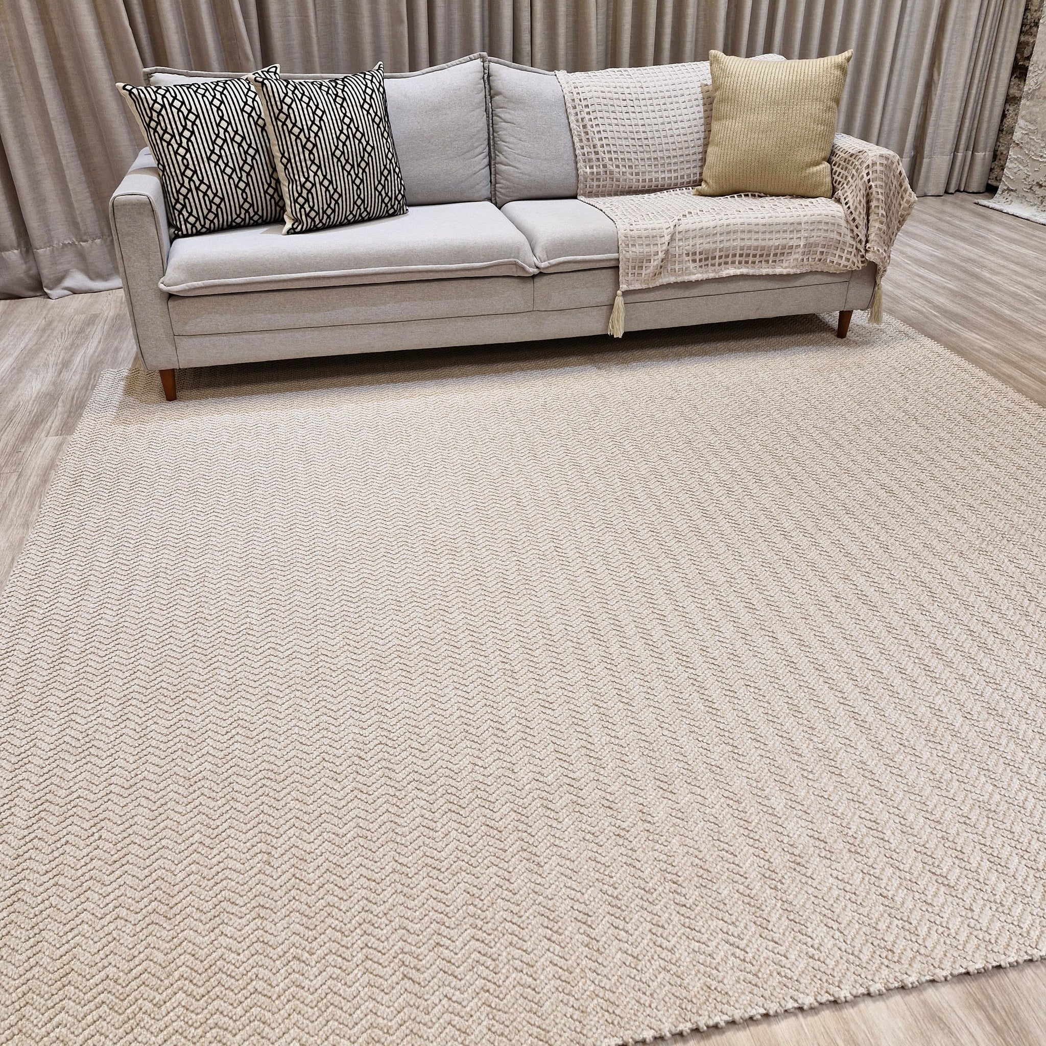 Tapete Único 260x280 Bege Goy || Importação Turquia