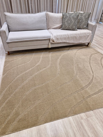 Tapete Ondas Creme Cotton ||  Black November