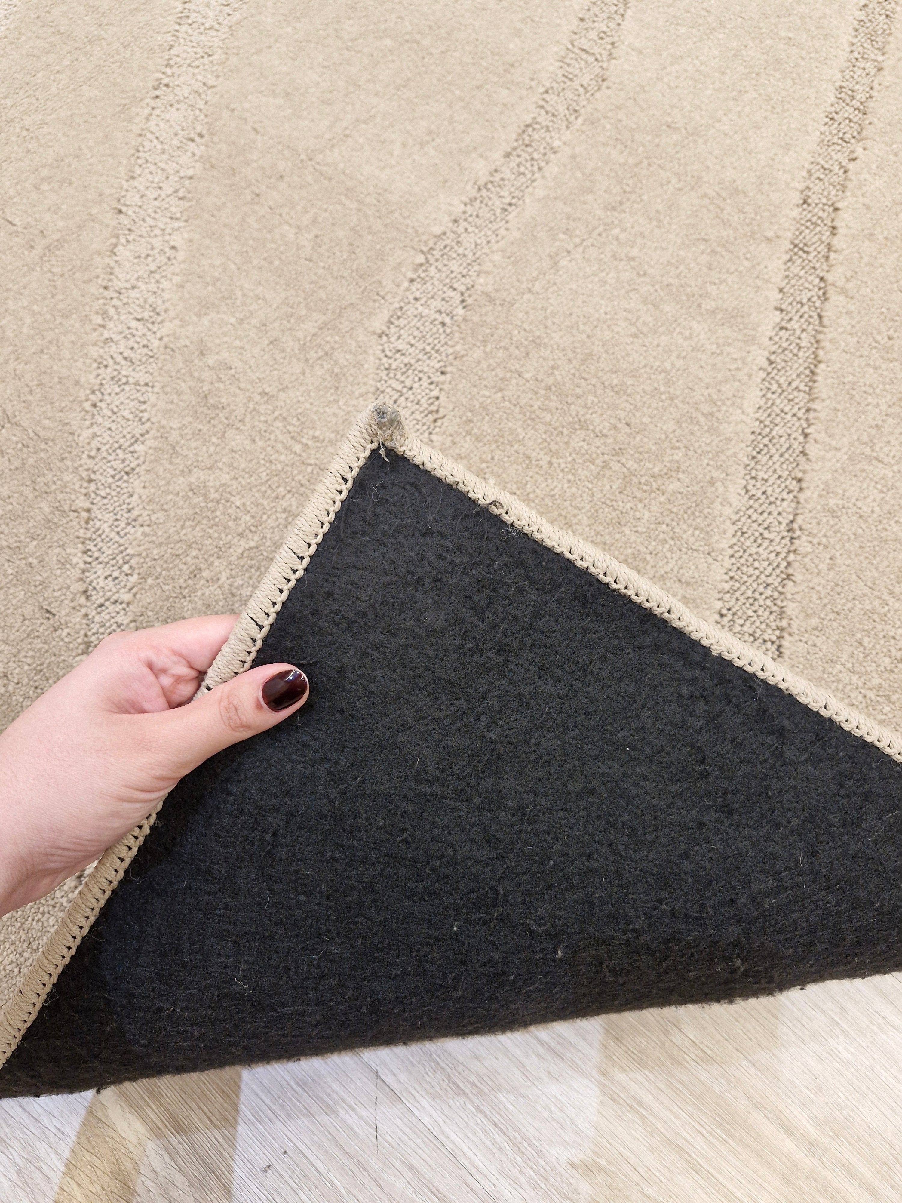 Tapete Ondas Creme Cotton ||  Black November