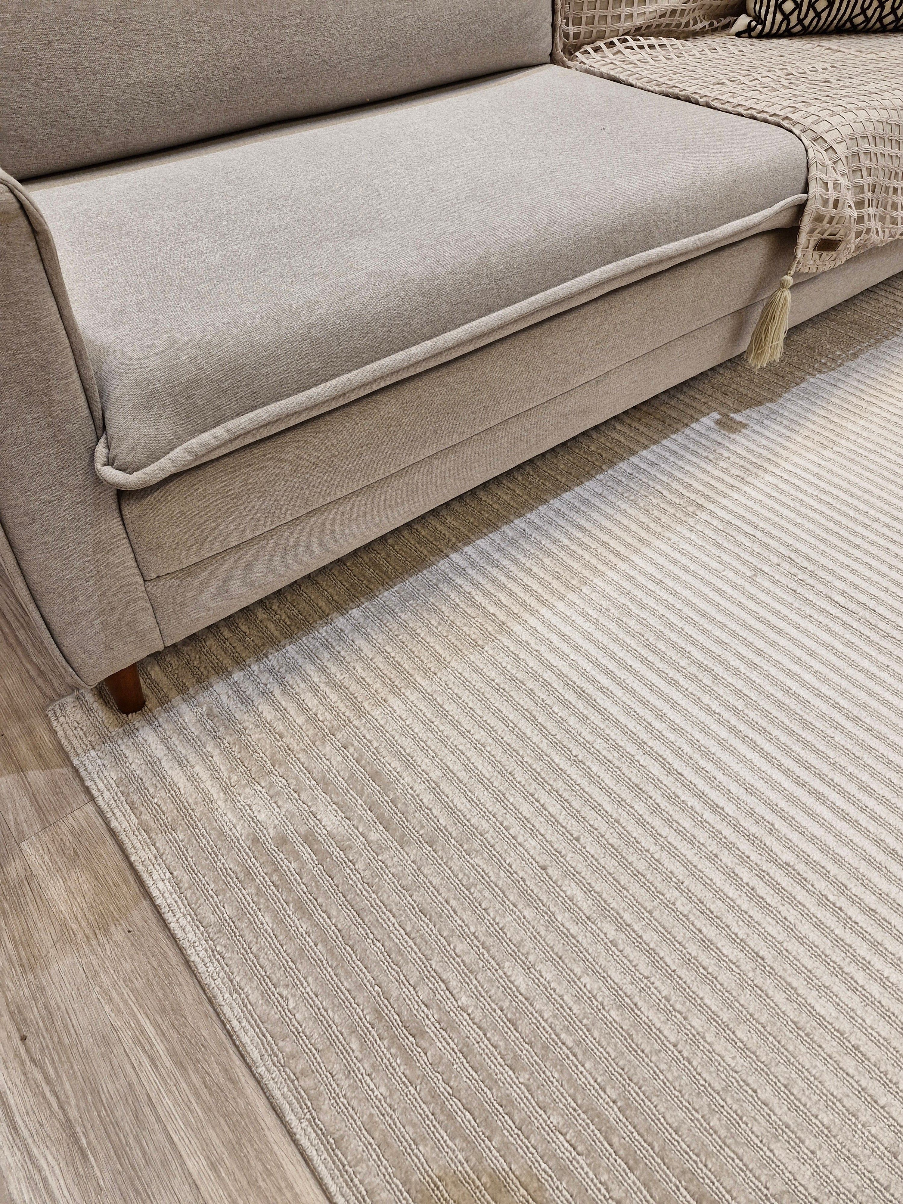 CARVING 71 BEGE LISTRAS | Tapete Turco