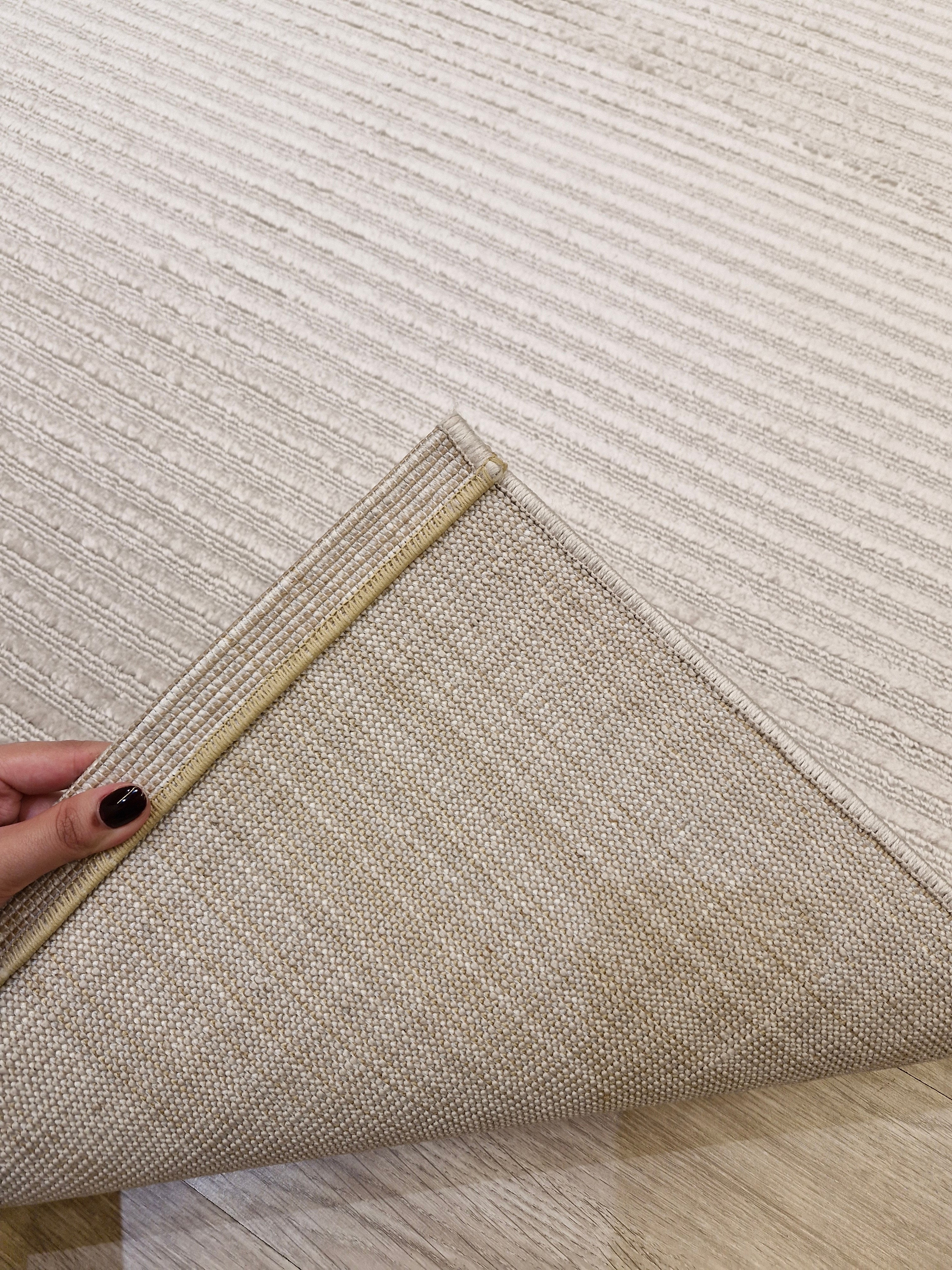 CARVING 71 BEGE LISTRAS | Tapete Turco