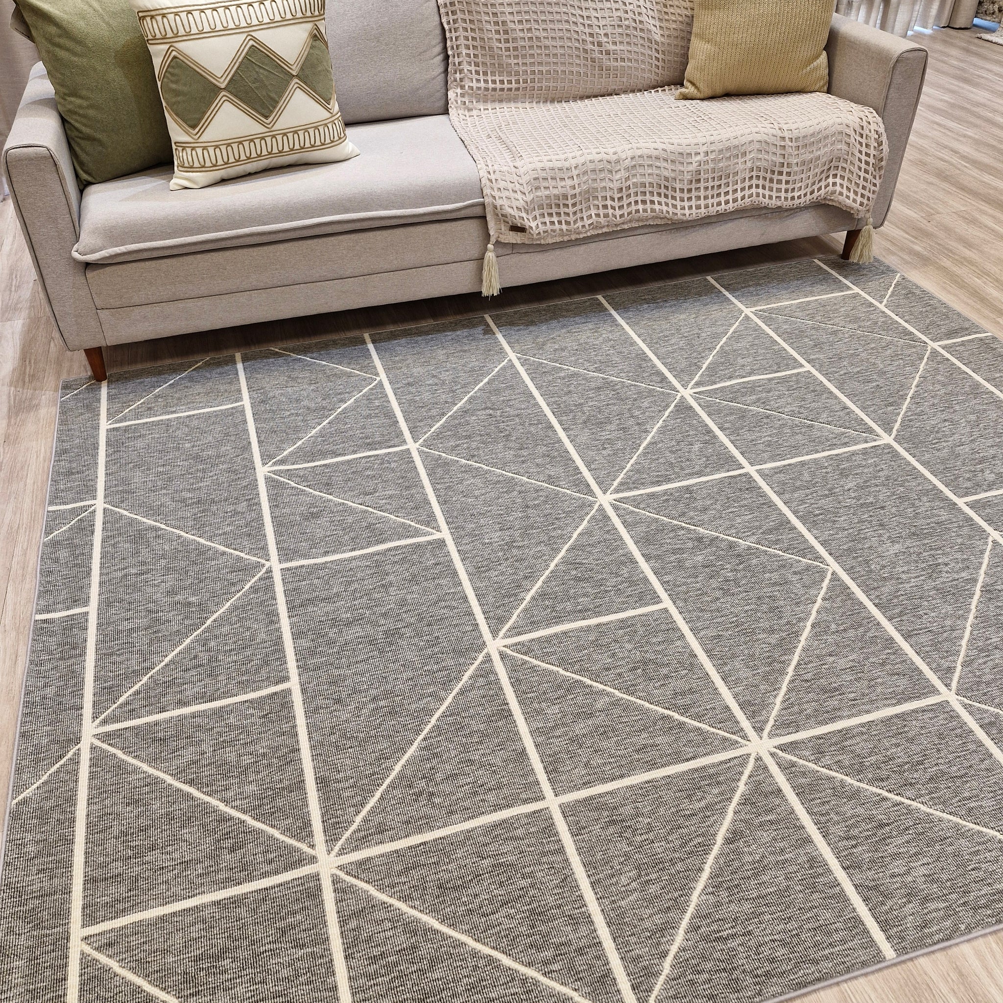 Tapete Turco Prisma Cinza 200X250  || Última Peça