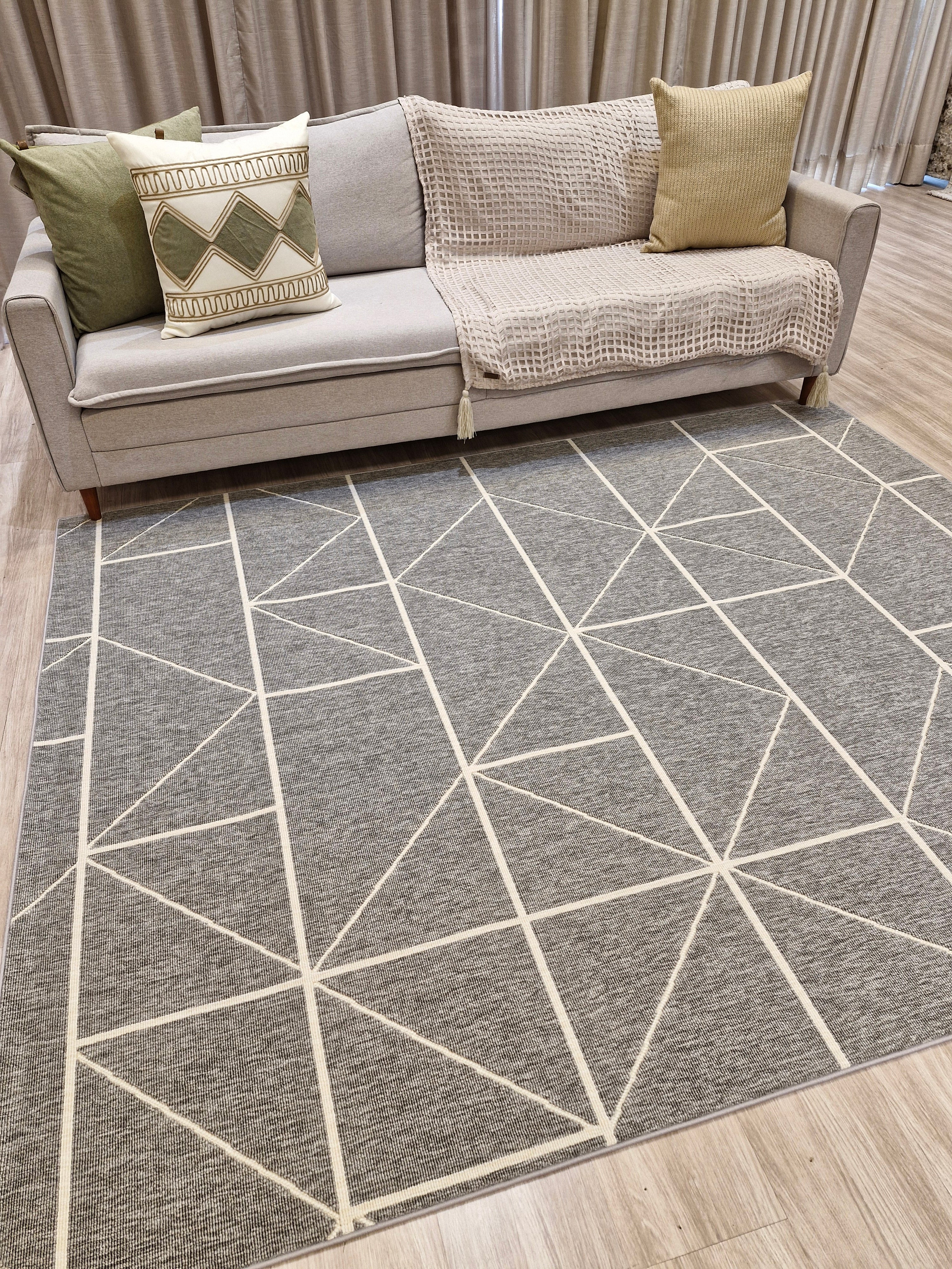 Tapete Turco Prisma Cinza 200X250  || Última Peça